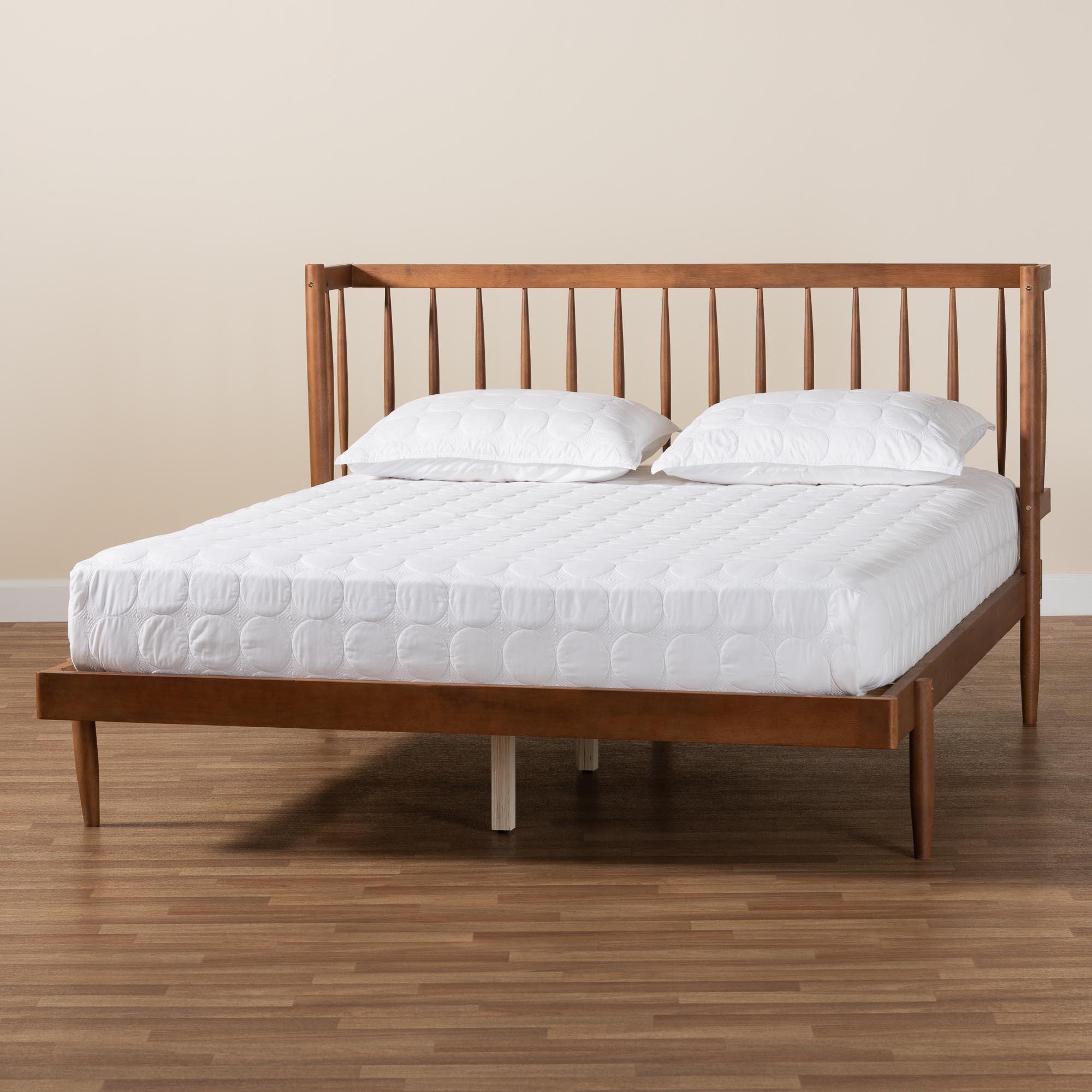 Baxton Studio Calderon Queen Panel Platform Bed, , large