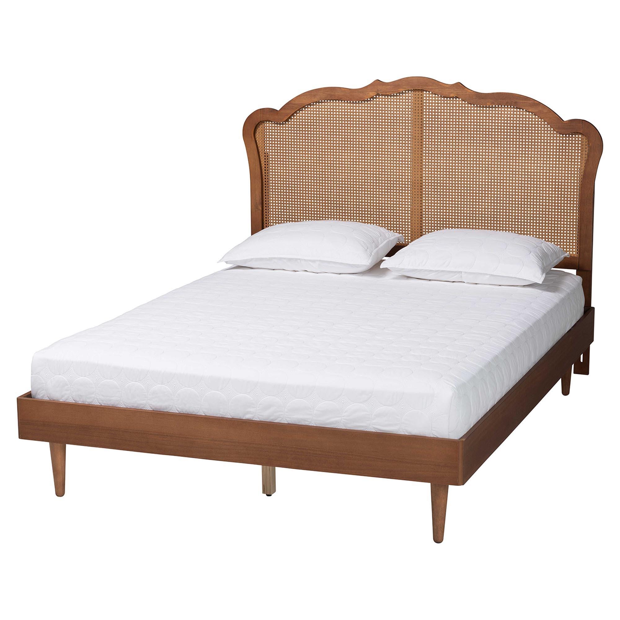 Baxton Studio Camden Queen Panel Platform Bed, , large
