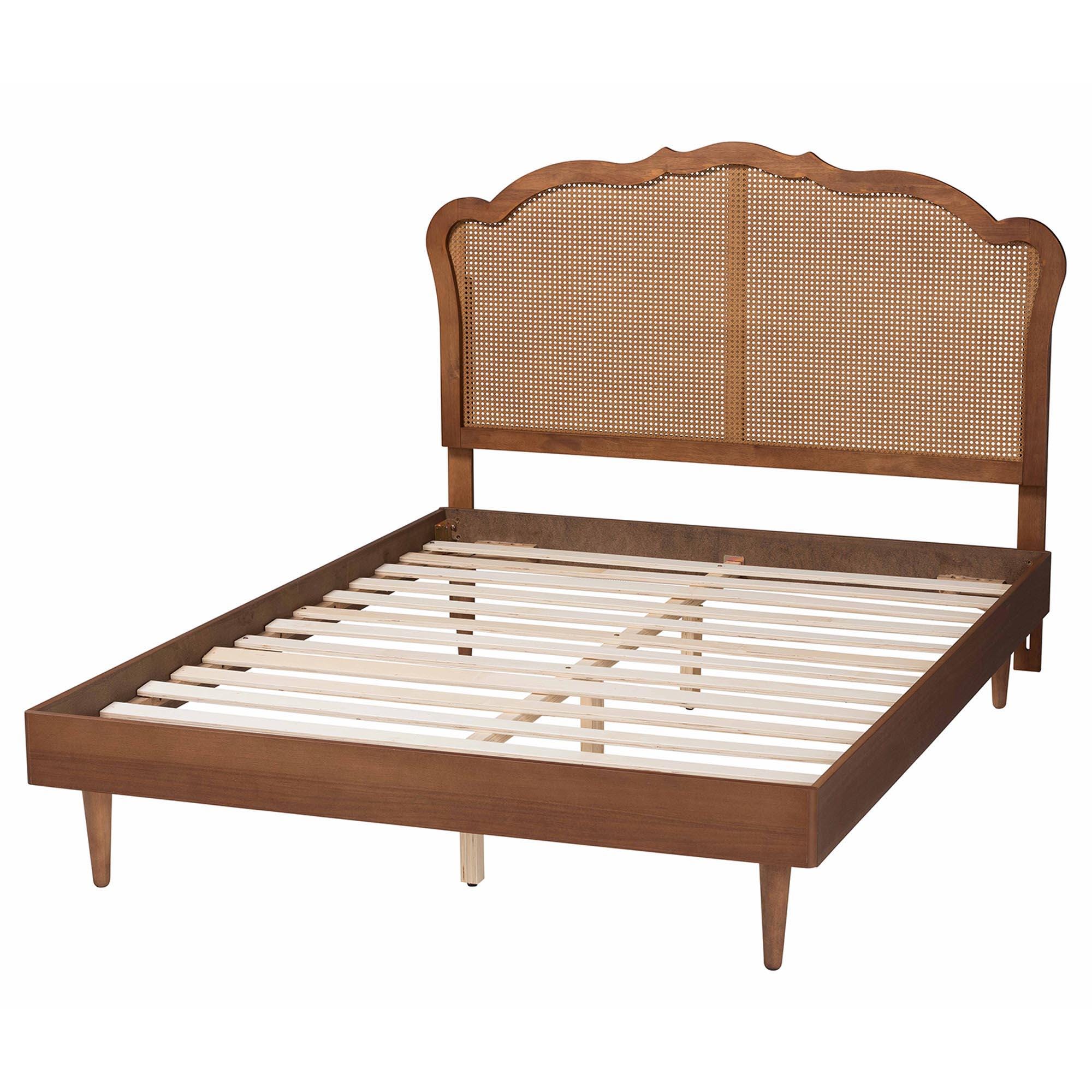 Baxton Studio Camden Queen Panel Platform Bed, , large