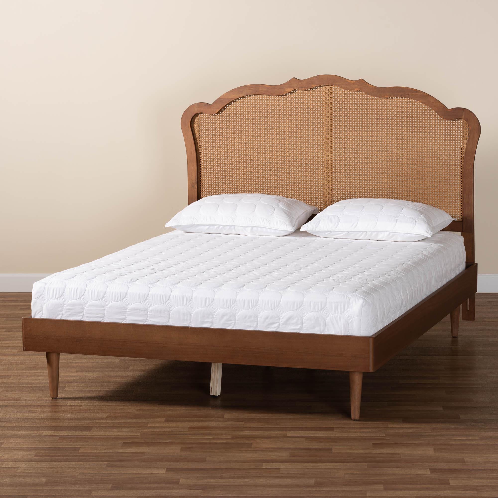 Baxton Studio Camden Queen Panel Platform Bed, , large