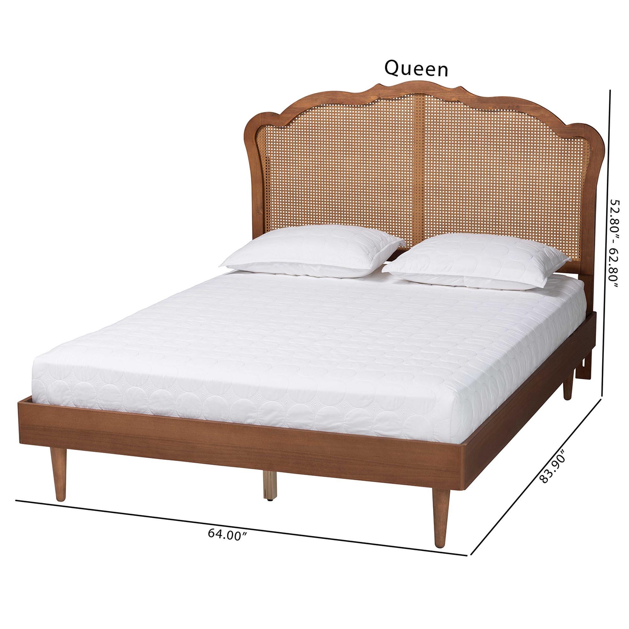 Baxton Studio Camden Queen Panel Platform Bed, , large