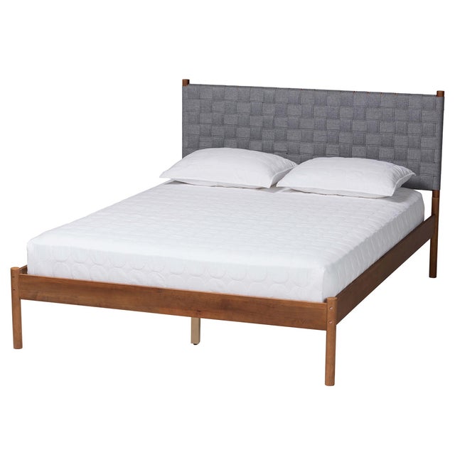 Baxton Studio Estela Queen Panel Platform Bed