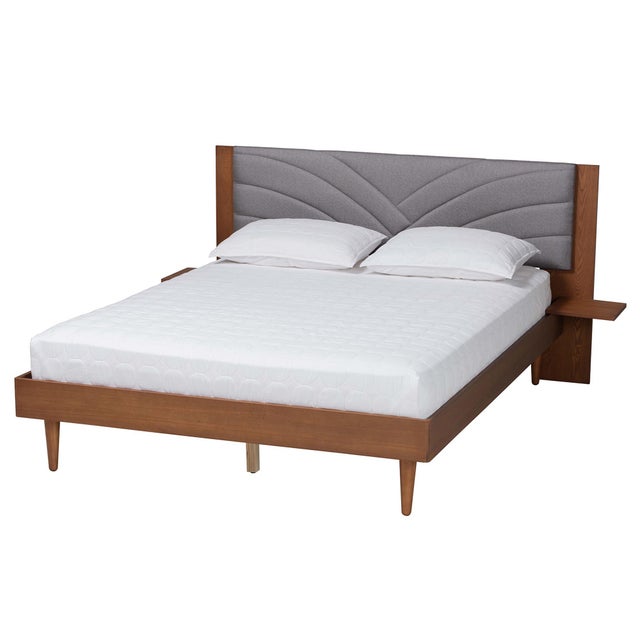 Baxton Studio Hemera King Panel Platform Bed