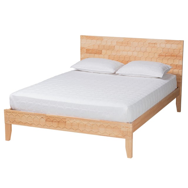 Baxton Studio Hosea King Panel Platform Bed