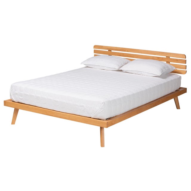 Baxton Studio Joaquin Queen Panel Platform Bed
