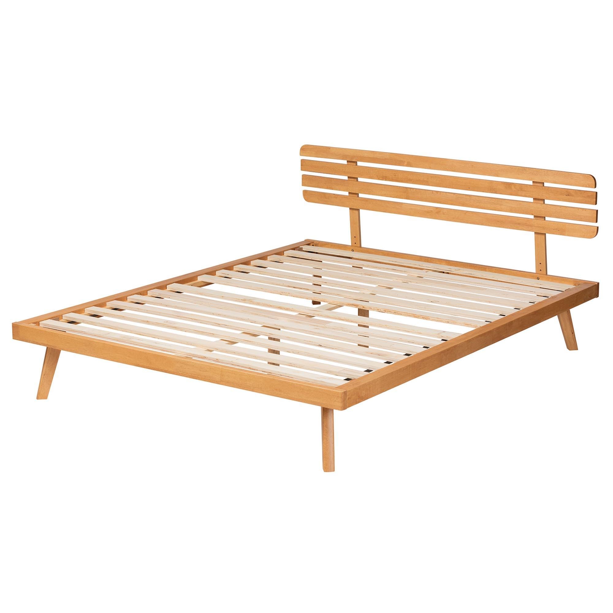 Baxton Studio Joaquin Queen Panel Platform Bed, , large