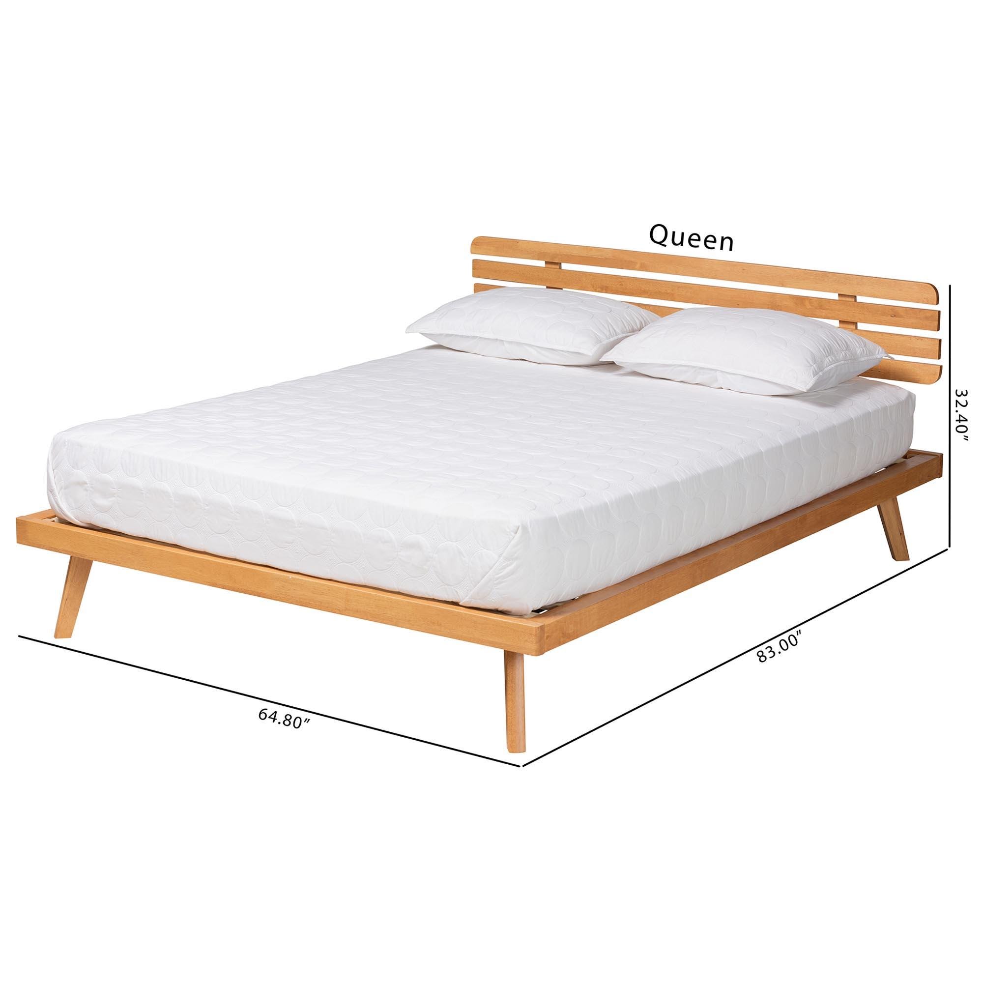 Baxton Studio Joaquin Queen Panel Platform Bed, , large
