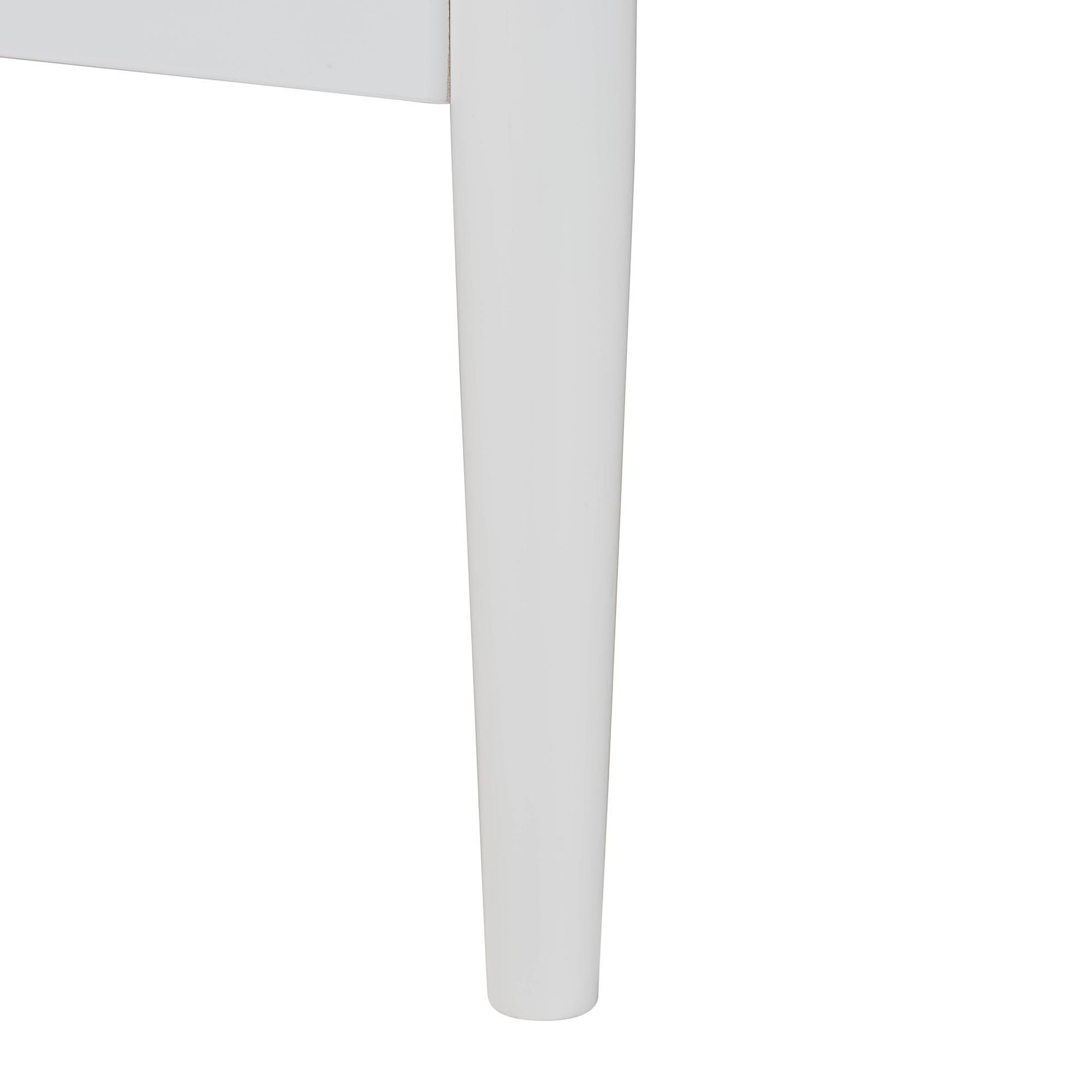 Baxton Studio Louetta Queen Panel Platform bed, White/Natural Brown, large