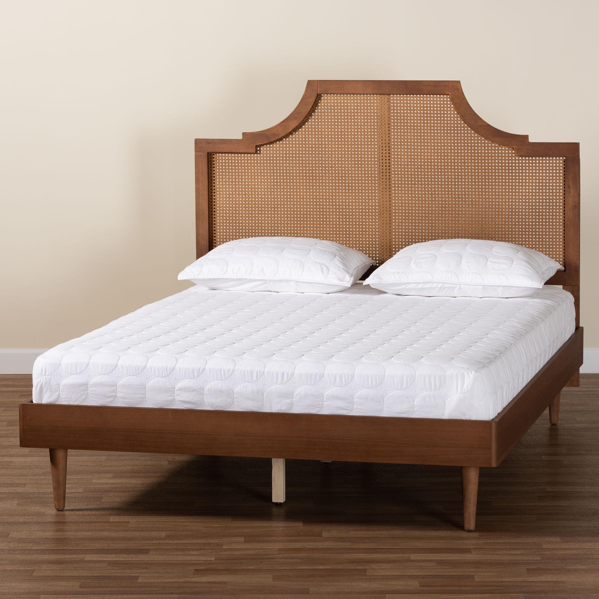 Baxton Studio Macaria Queen Panel Bed, , large