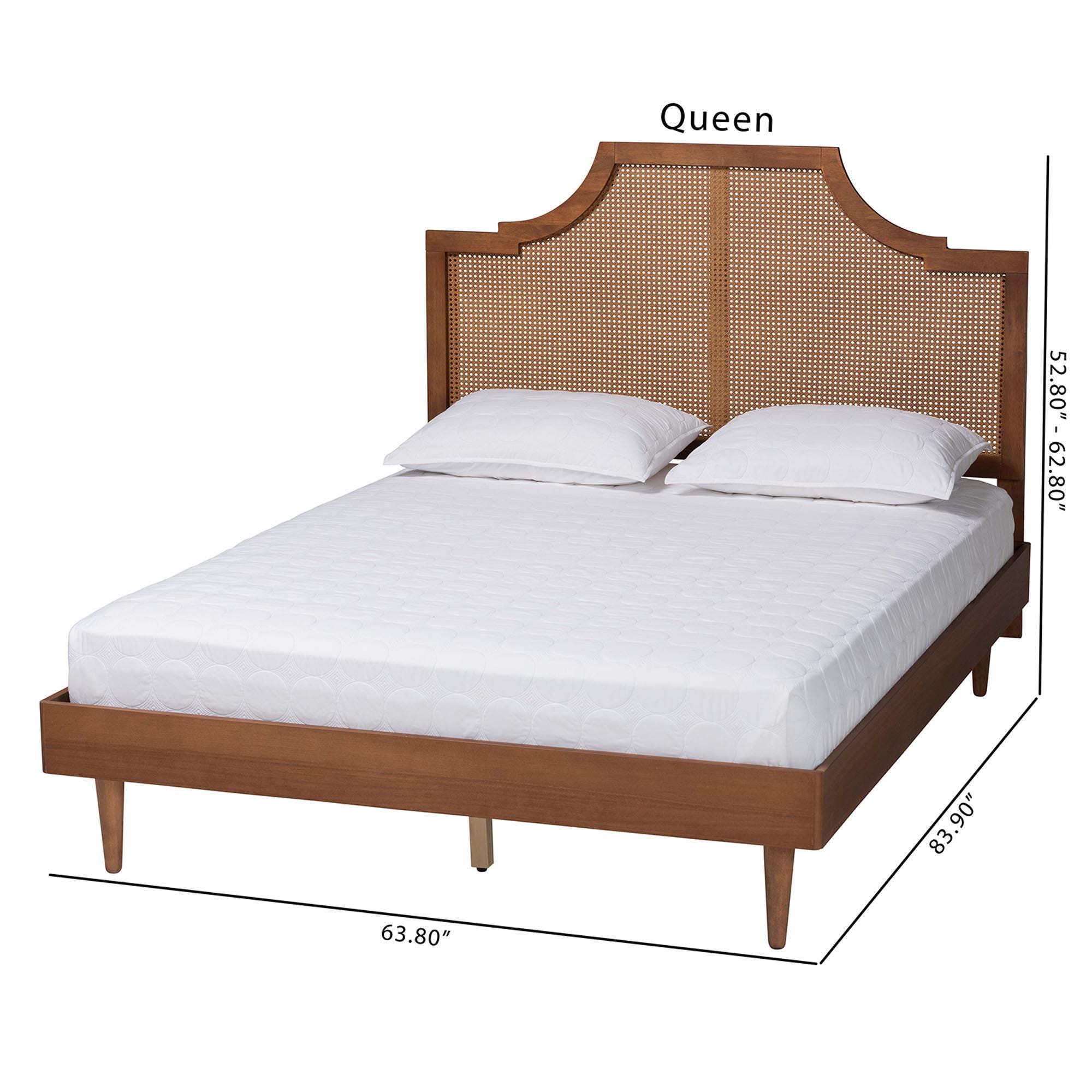 Baxton Studio Macaria Queen Panel Bed, , large