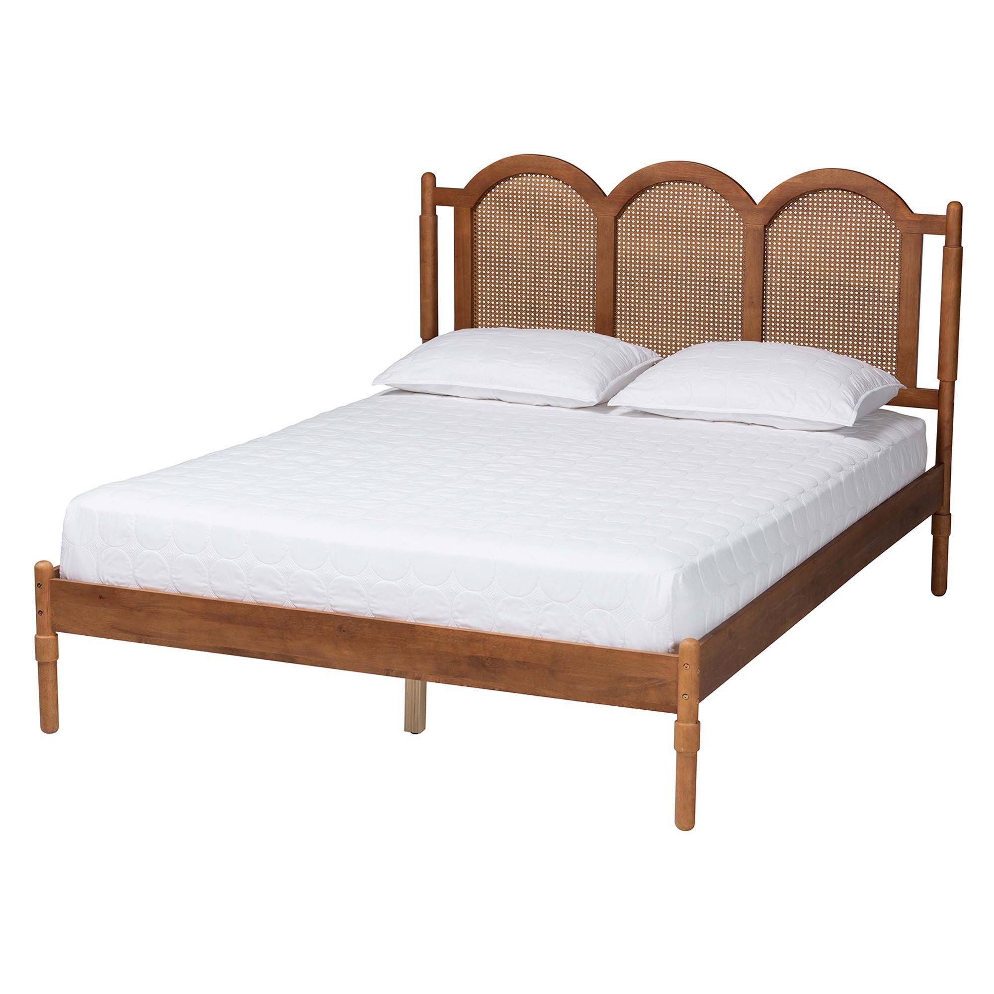 Baxton Studio Thatcher Queen Panel Platform Bed, , large