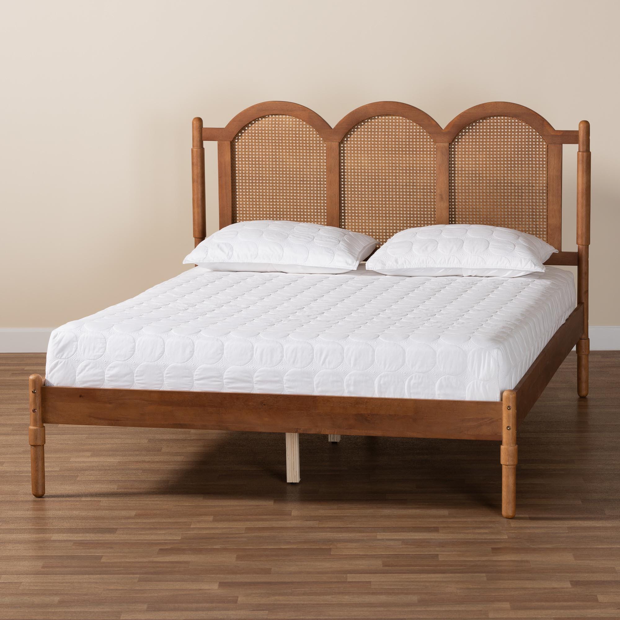 Baxton Studio Thatcher Queen Panel Platform Bed, , large