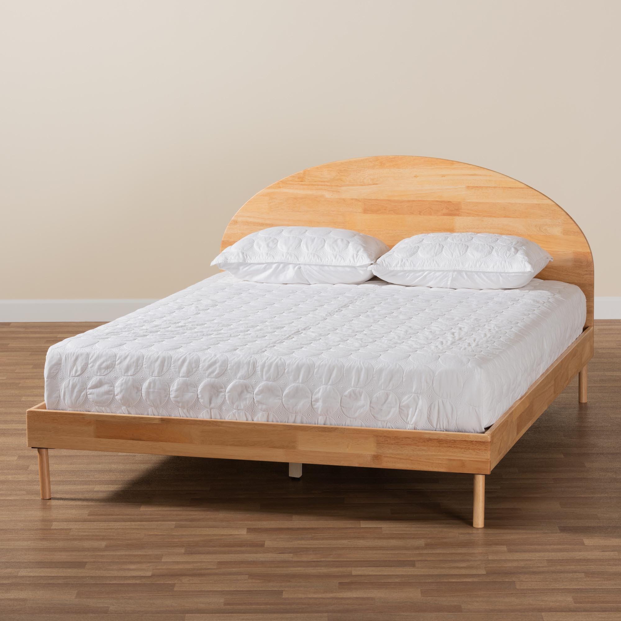 Baxton Studio Denton Queen Panel Platform Bed, , large