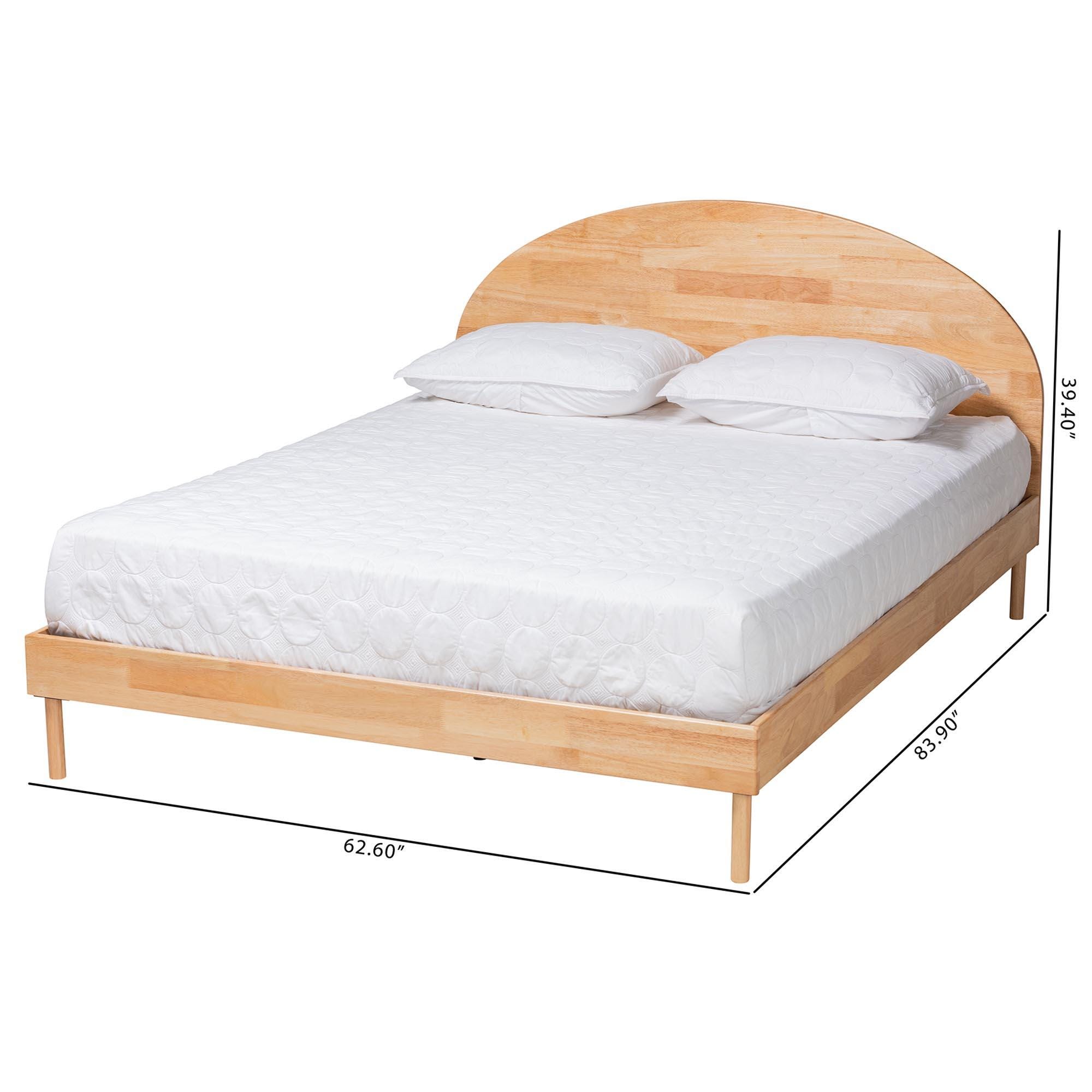 Baxton Studio Denton Queen Panel Platform Bed, , large