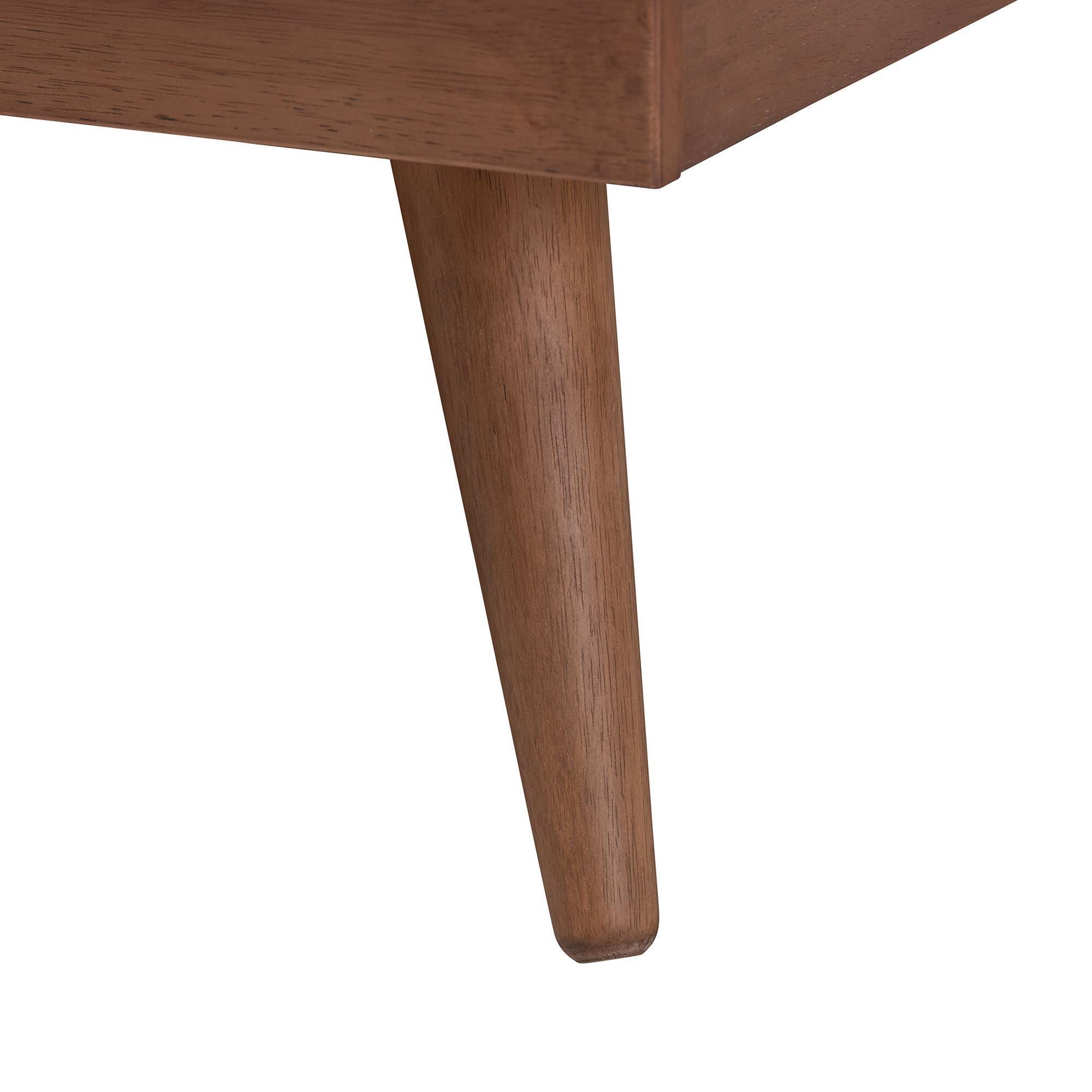 Baxton Studio Melora King Panel Bed with 2 Nightstands, Walnut Brown/Brown, large