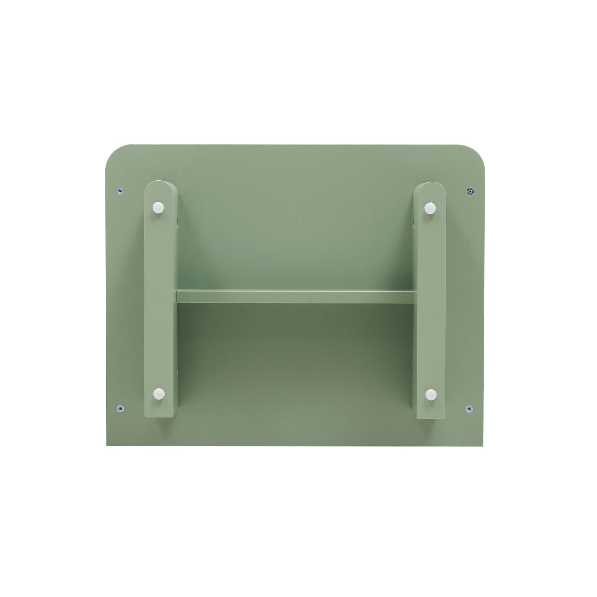 Manhattan Comfort Ella 20" 1 Drawer Nightstand (Set of 2), Sage Green, large