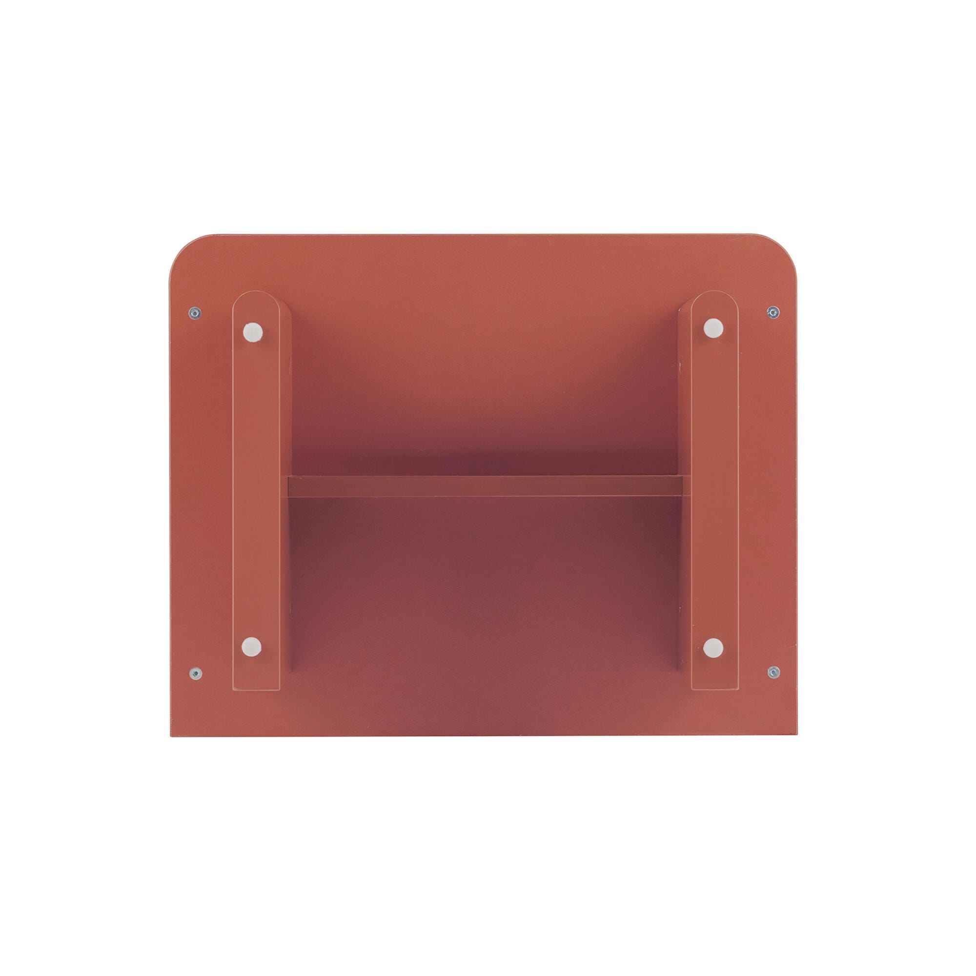 Manhattan Comfort Ella 20" 1 Drawer Nightstand (Set of 2), Terracotta, large