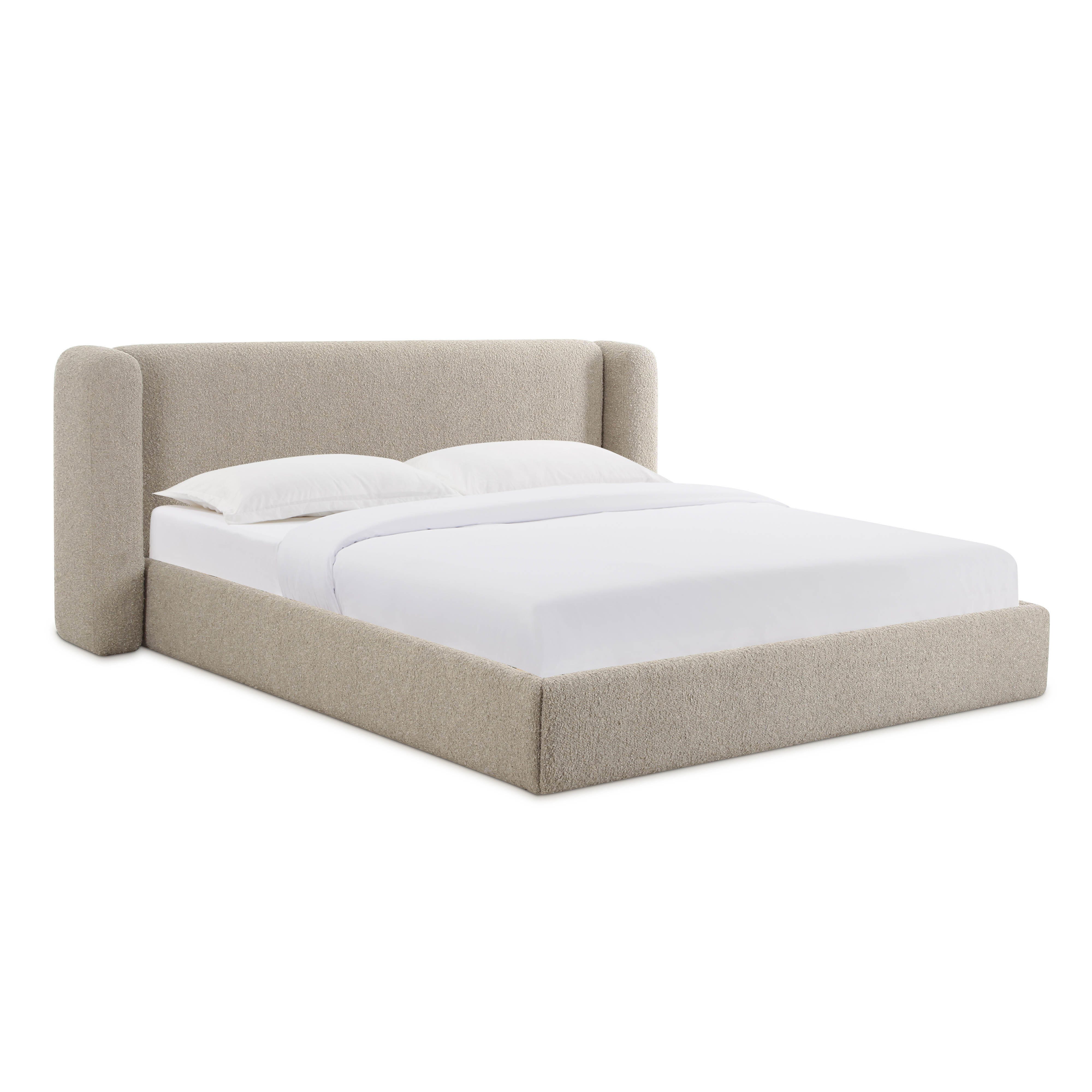 TOV Furniture Babette Queen Panel Bed, Tan, large