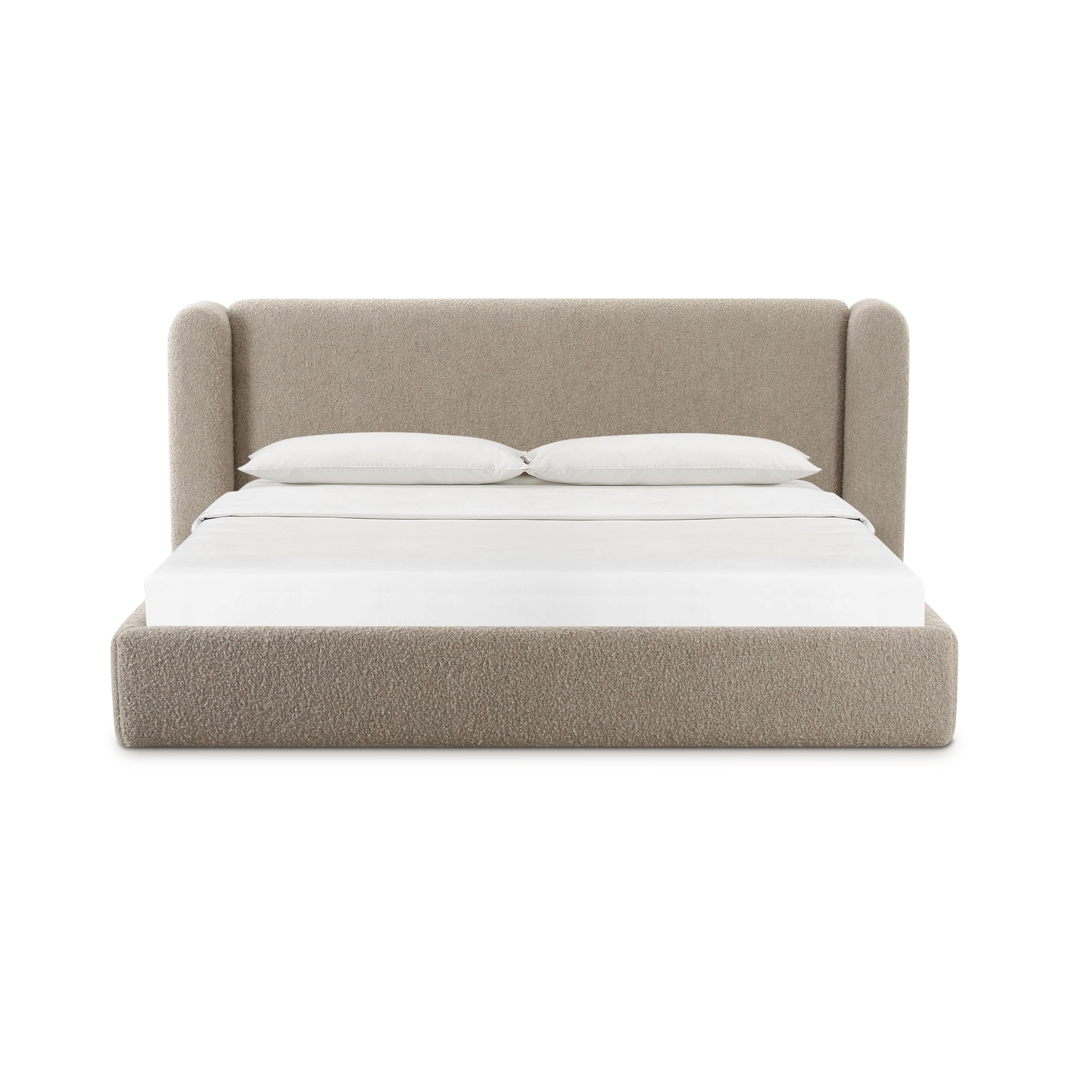 TOV Furniture Babette Queen Panel Bed, Tan, large