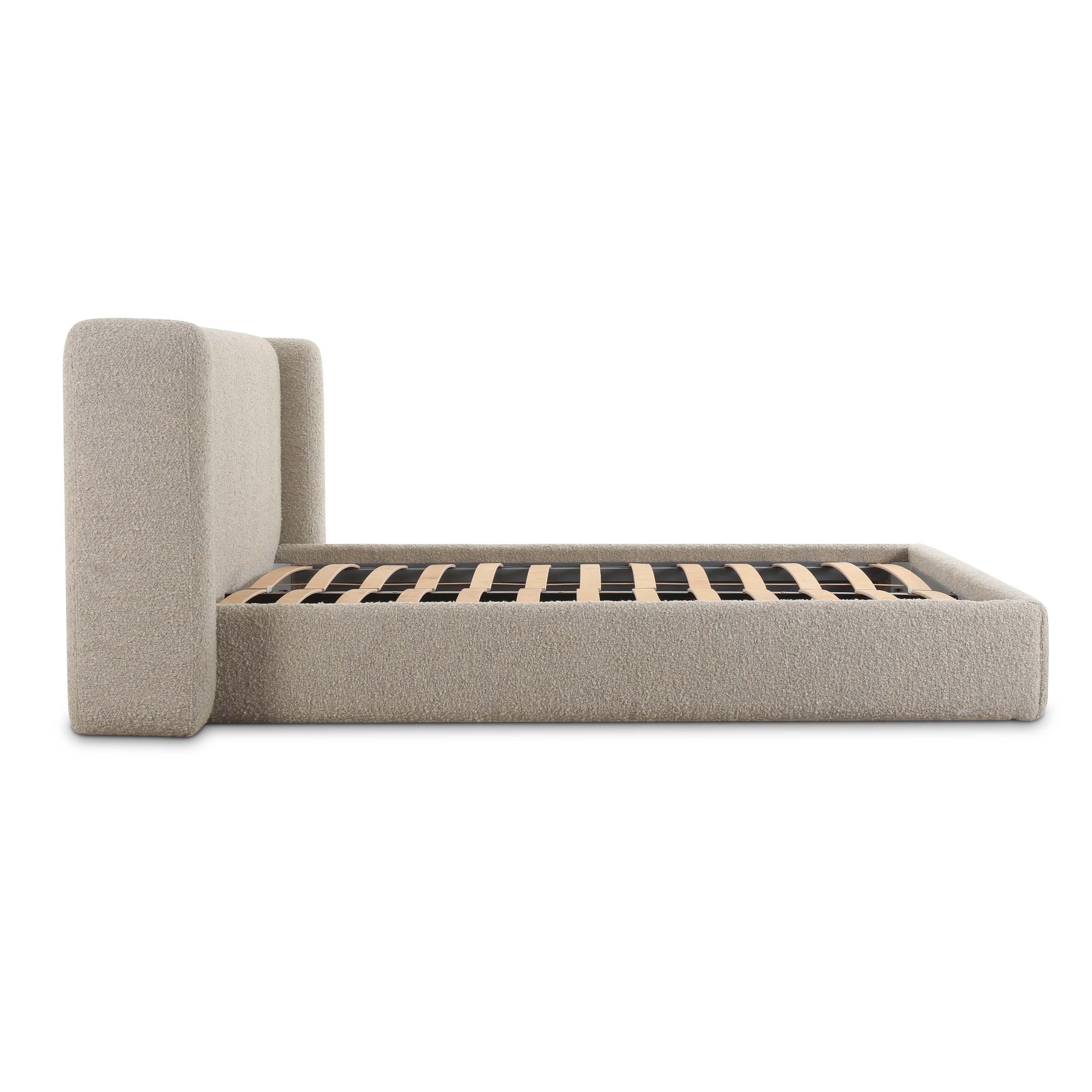 TOV Furniture Babette Queen Panel Bed, Tan, large