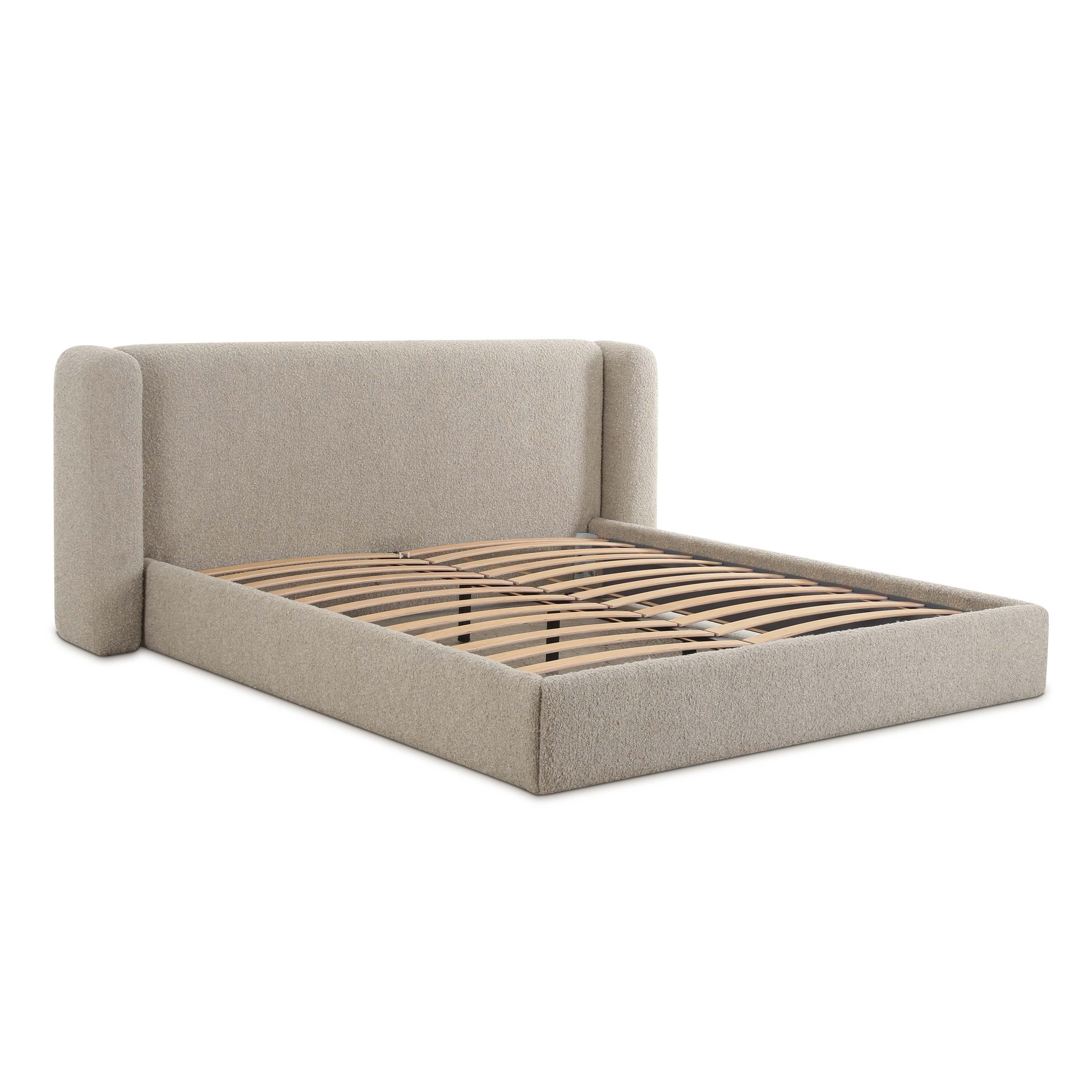 TOV Furniture Babette King Panel Bed, Tan, large
