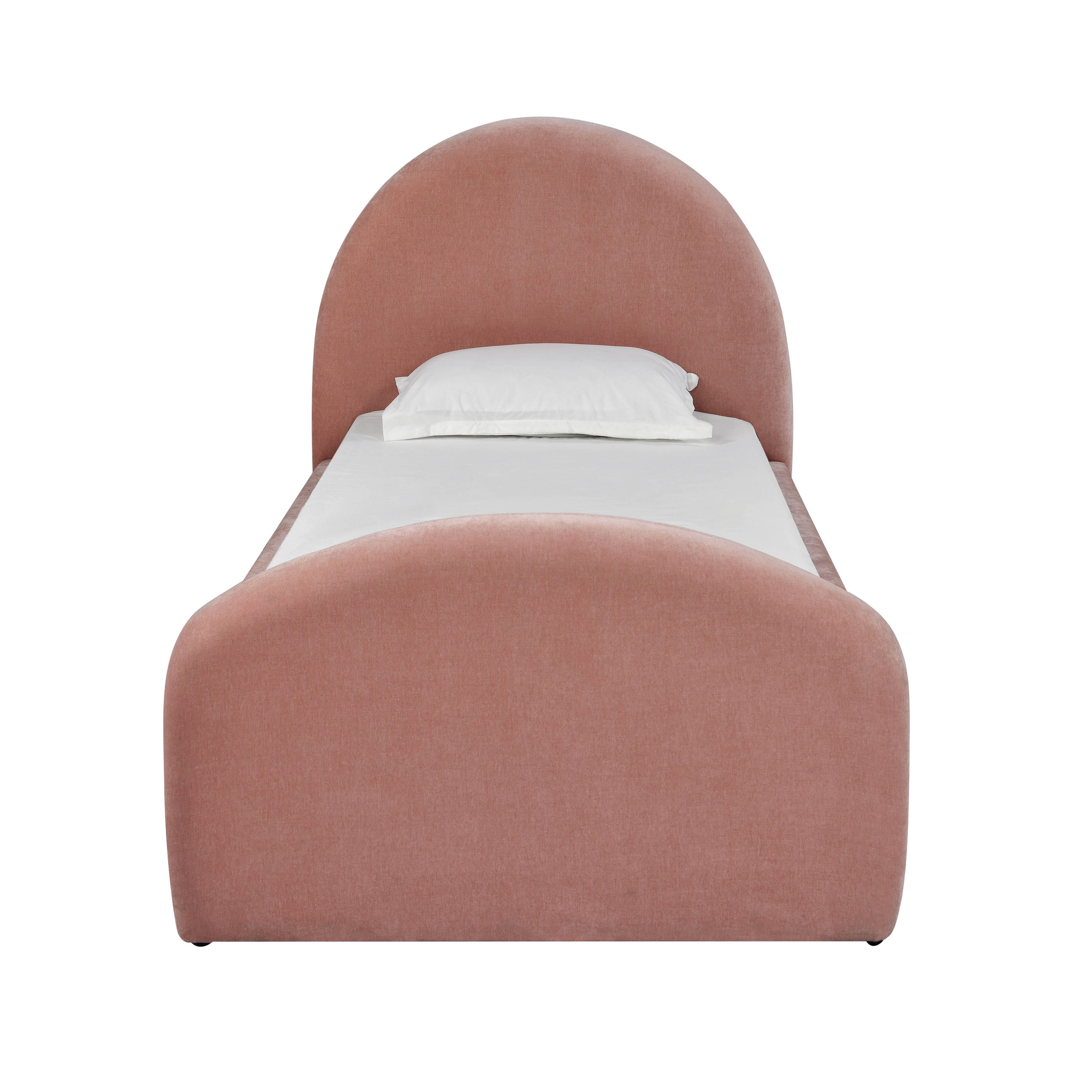 TOV Furniture Moon Moon Twin Panel Bed, Rose, large
