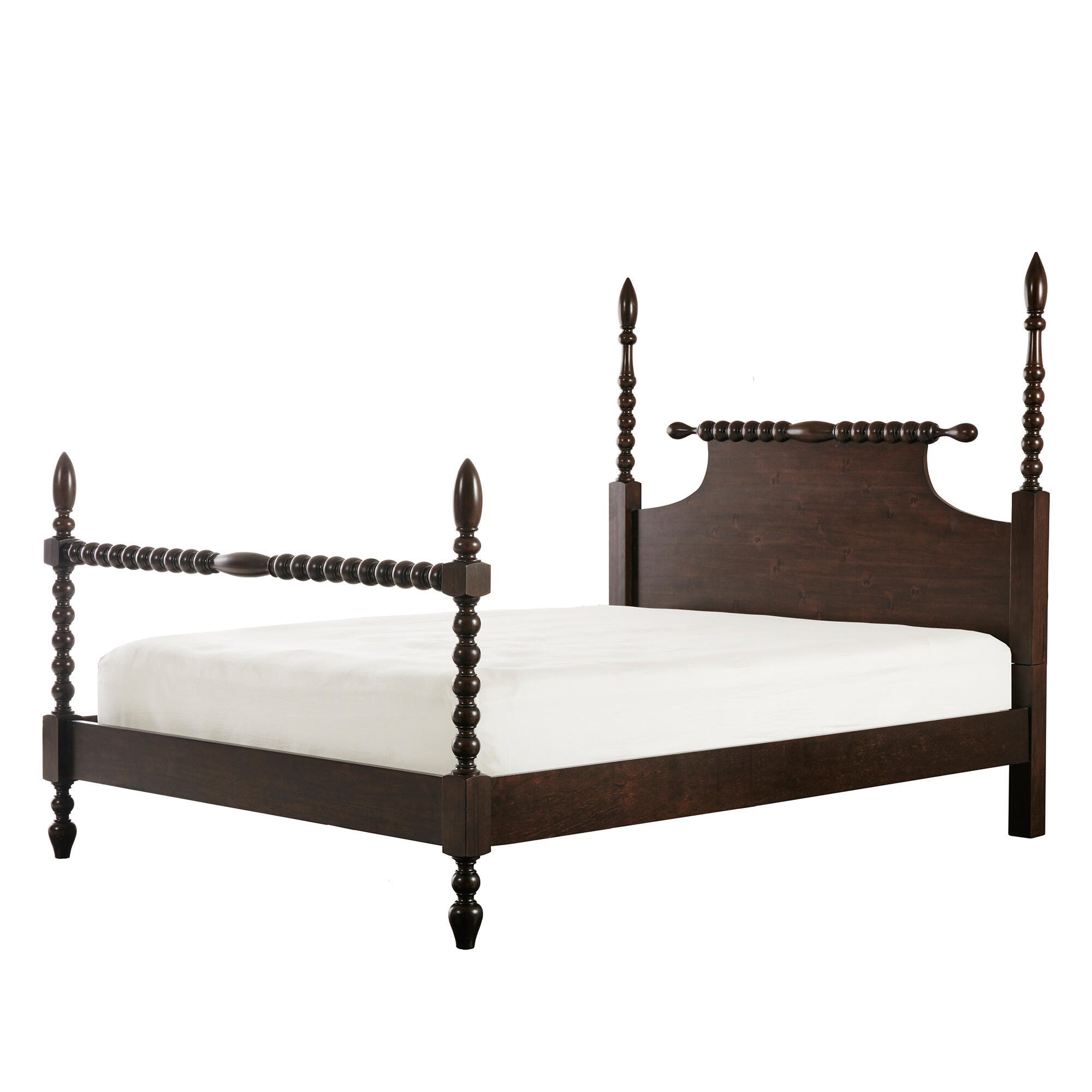 Madison Park Signature Rolling Pin Queen Bed, Morocco Brown, large