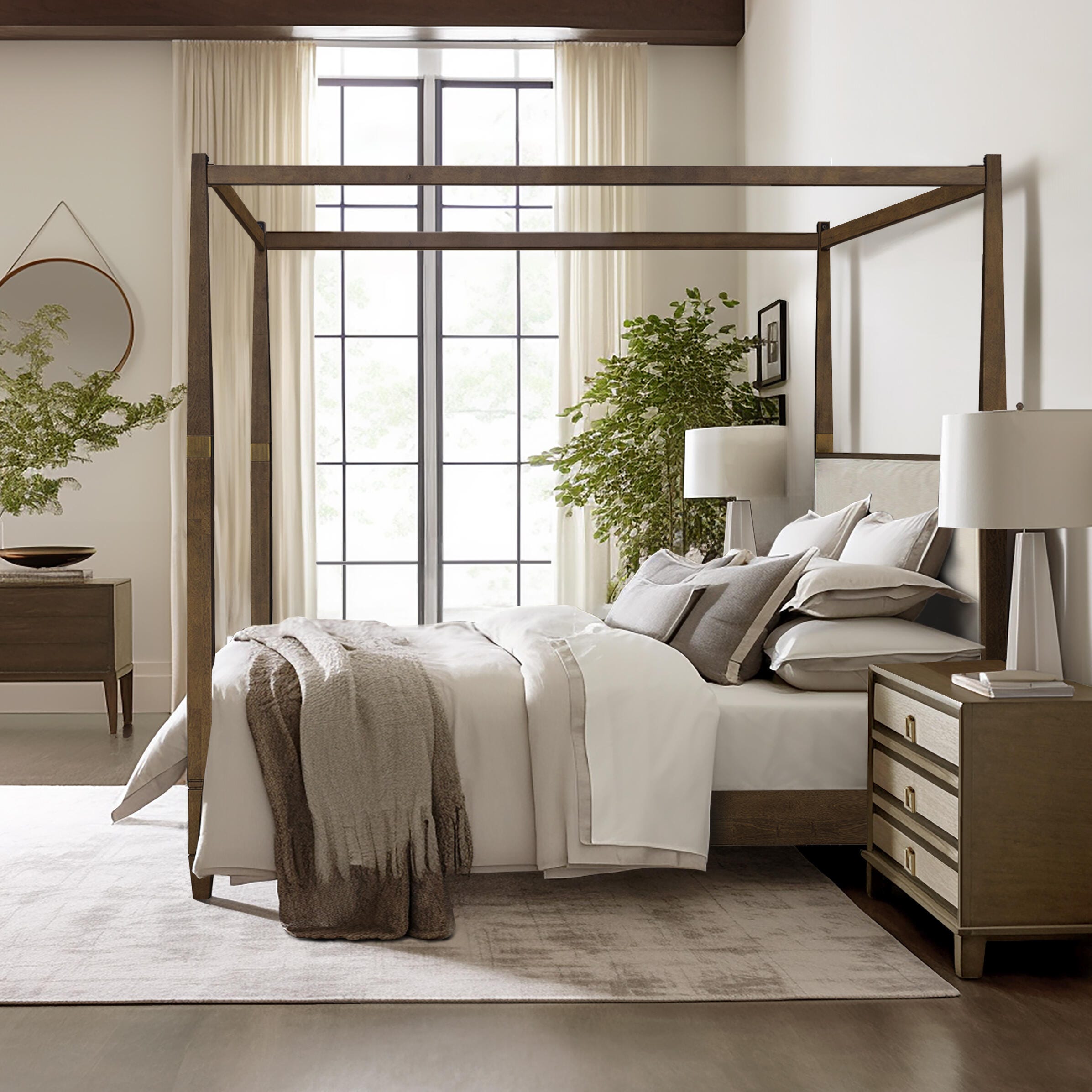 Madison Park Canopy Queen Bed, , large