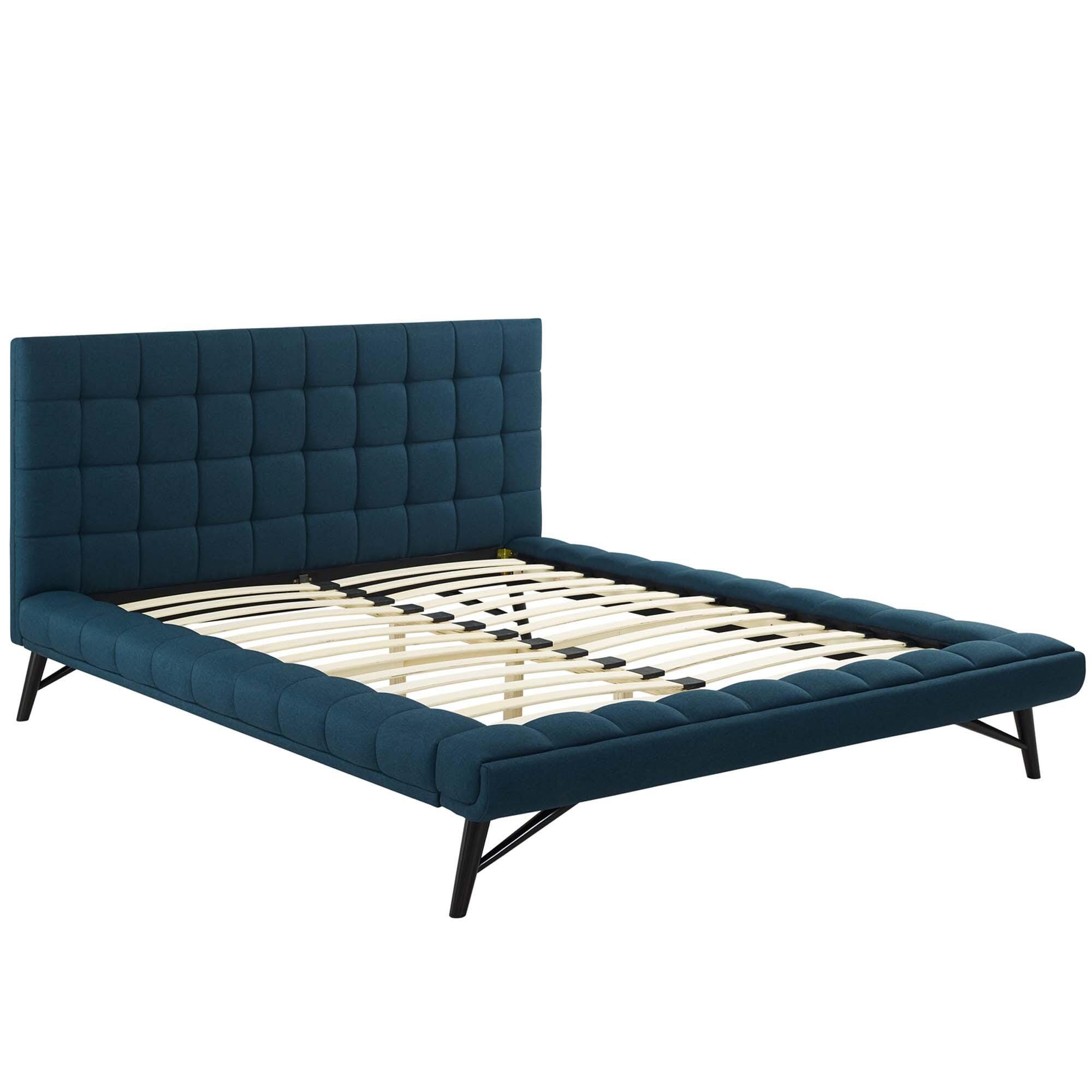 Modway Julia Queen Platform Bed, Blue, large