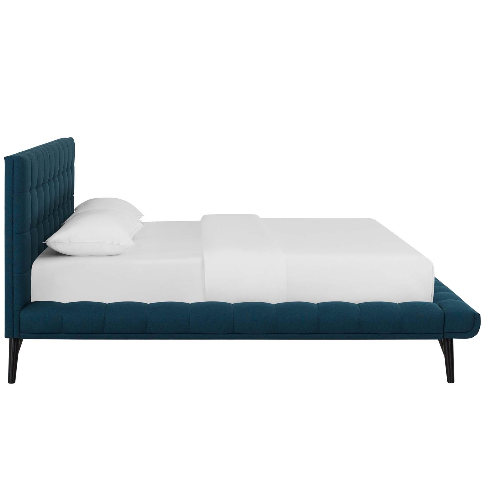 Modway Julia Queen Platform Bed, Blue, large