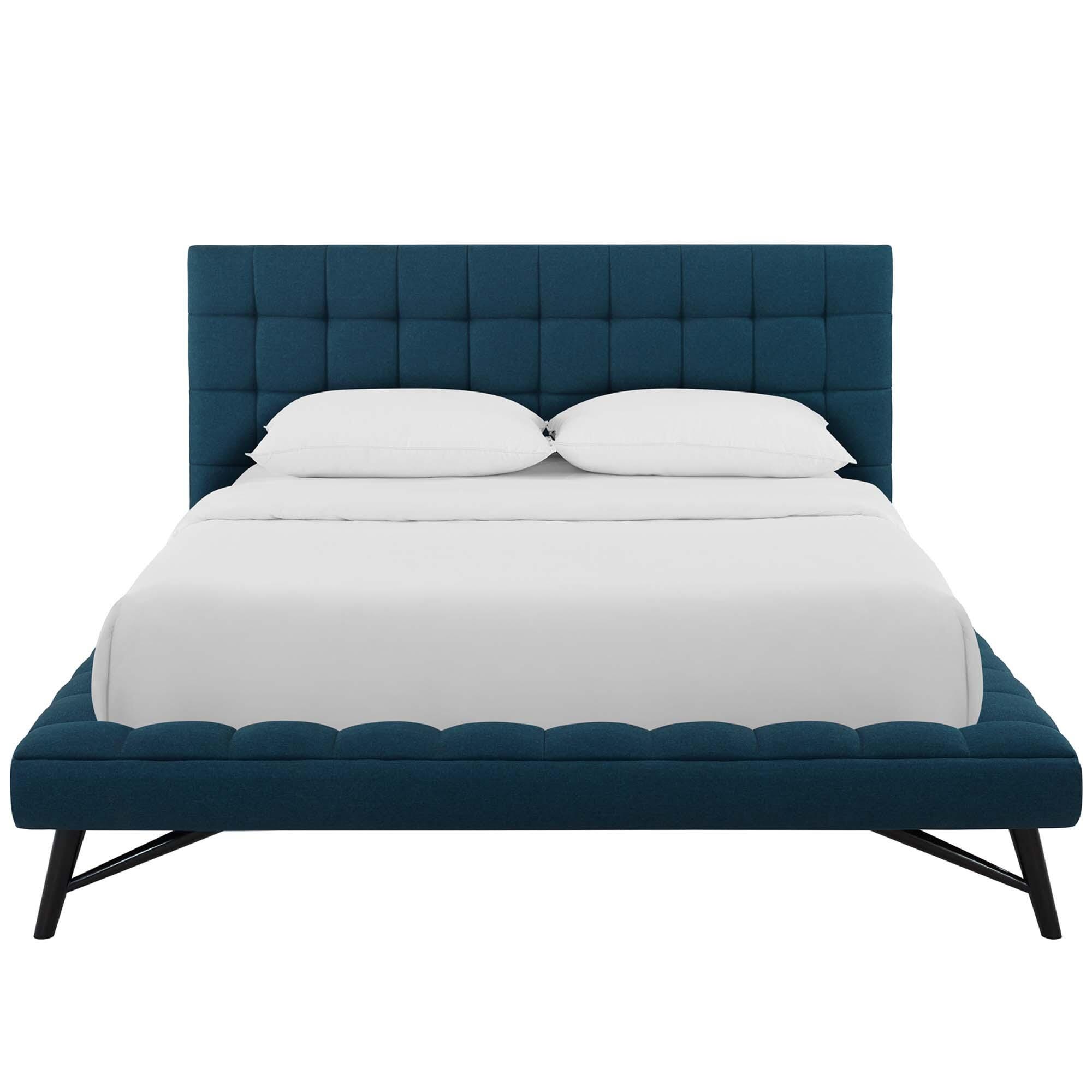 Modway Julia Queen Platform Bed, Blue, large