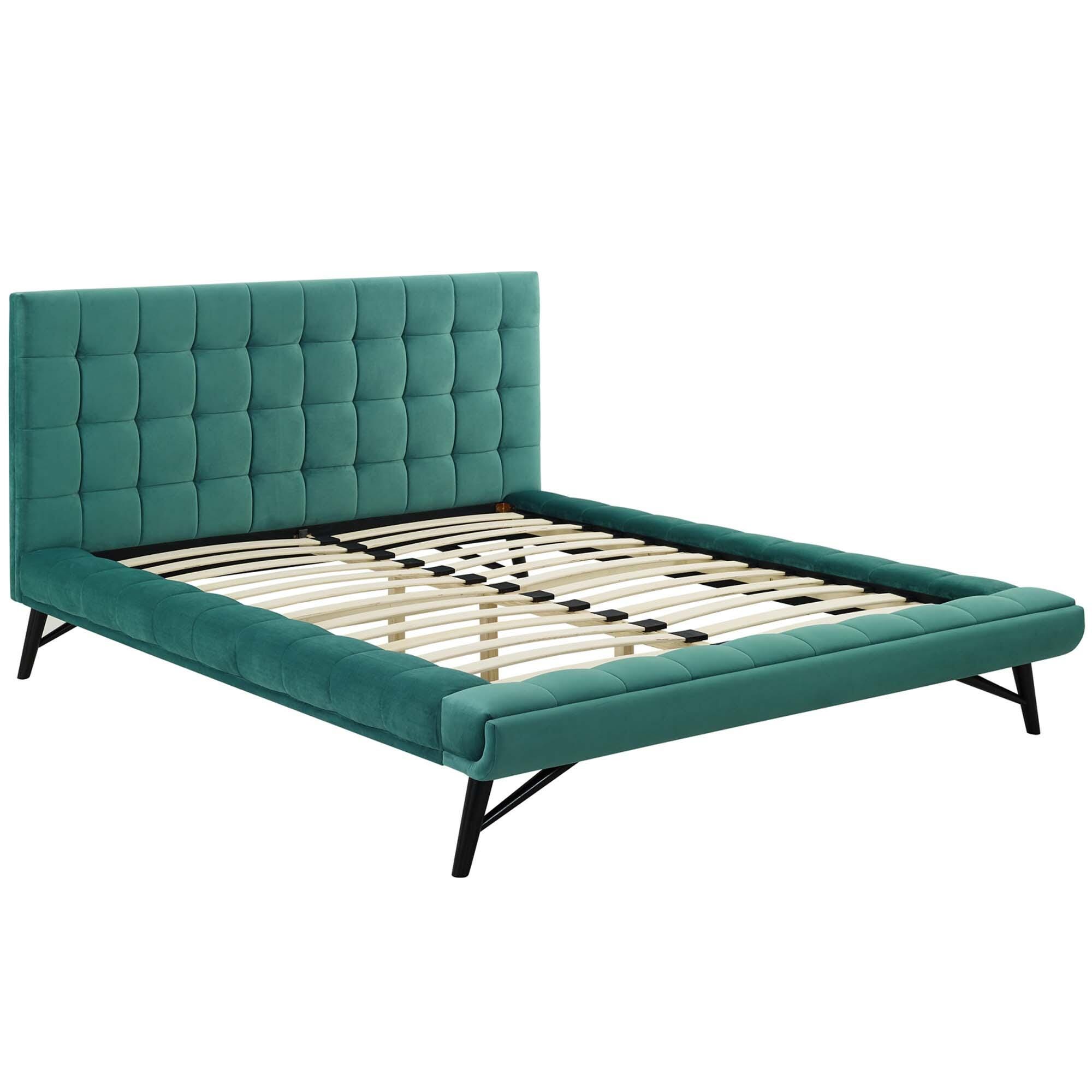 Modway Julia Queen Platform Bed, Teal, large