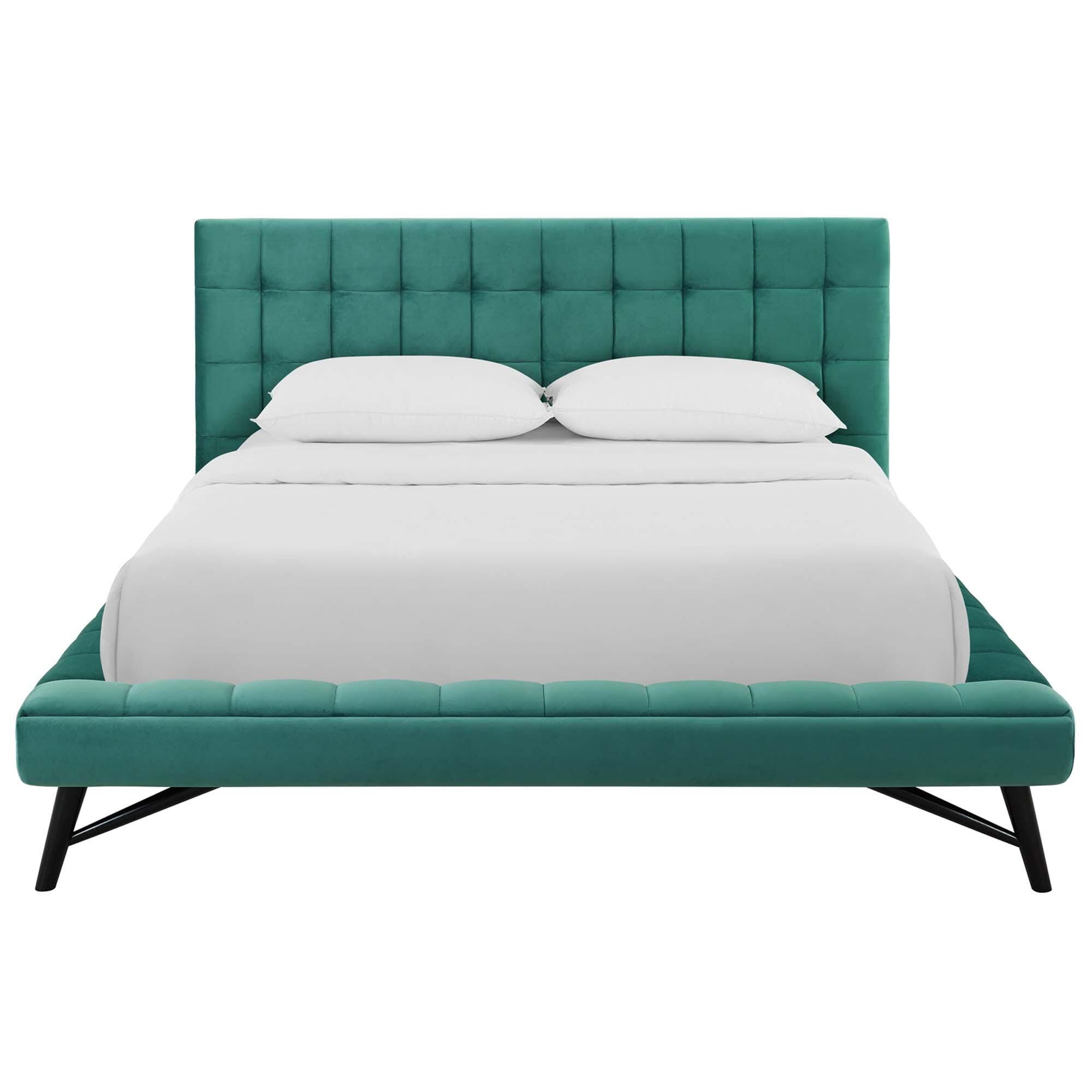 Modway Julia Queen Platform Bed, Teal, large