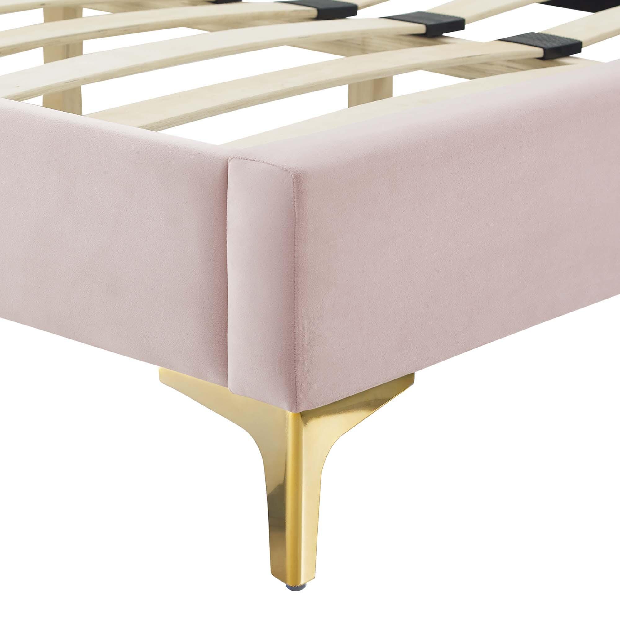 Modway Sienna Twin Platform Bed, Pink, large