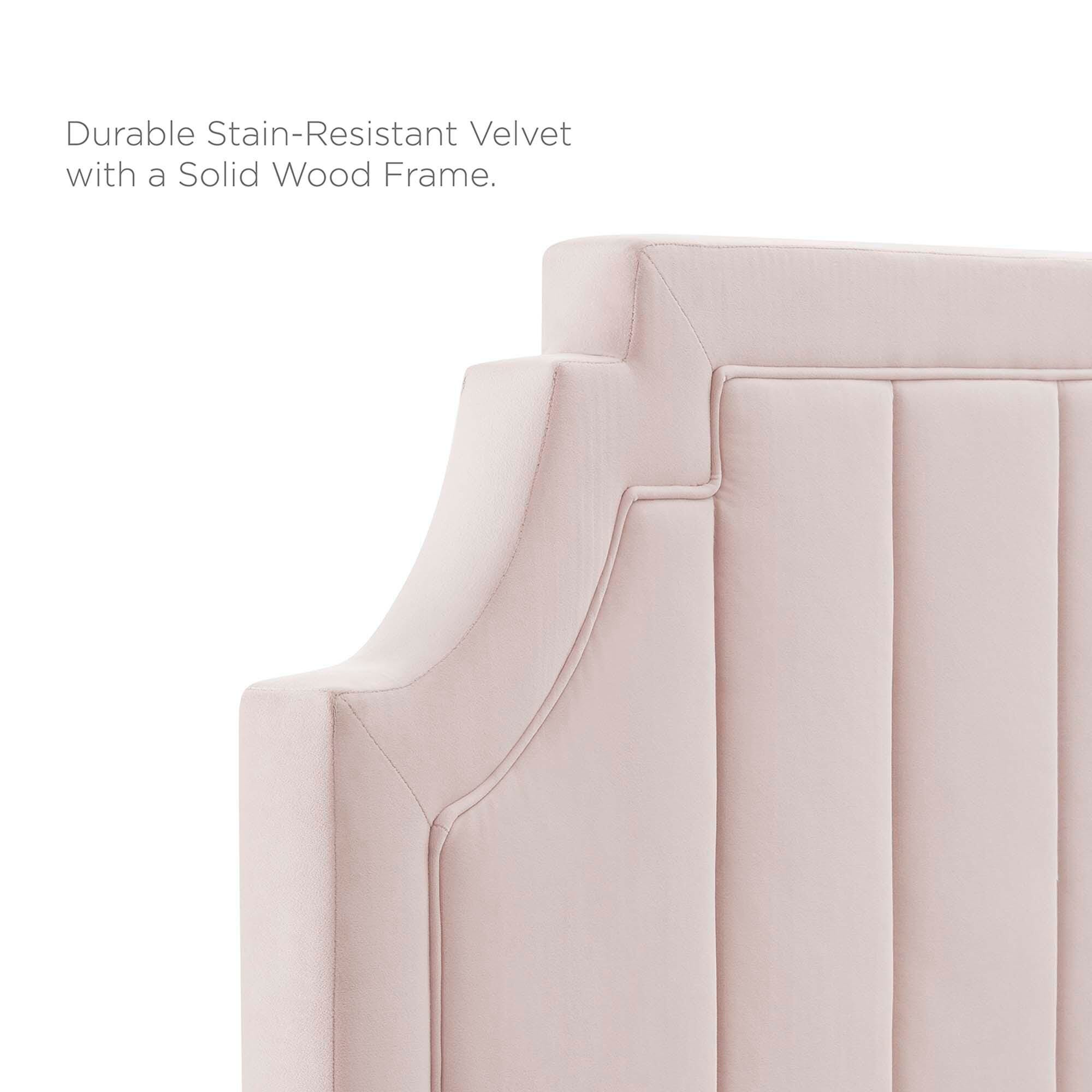 Modway Sienna Queen Platform Bed, Pink, large