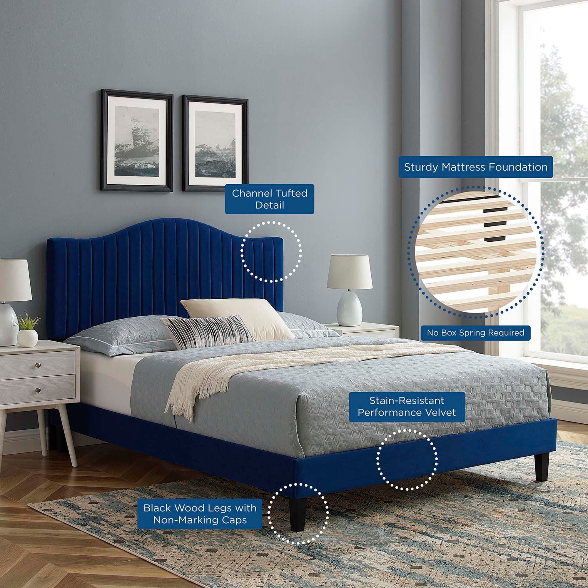 Modway Juniper Tufted King Platform Bed, , large
