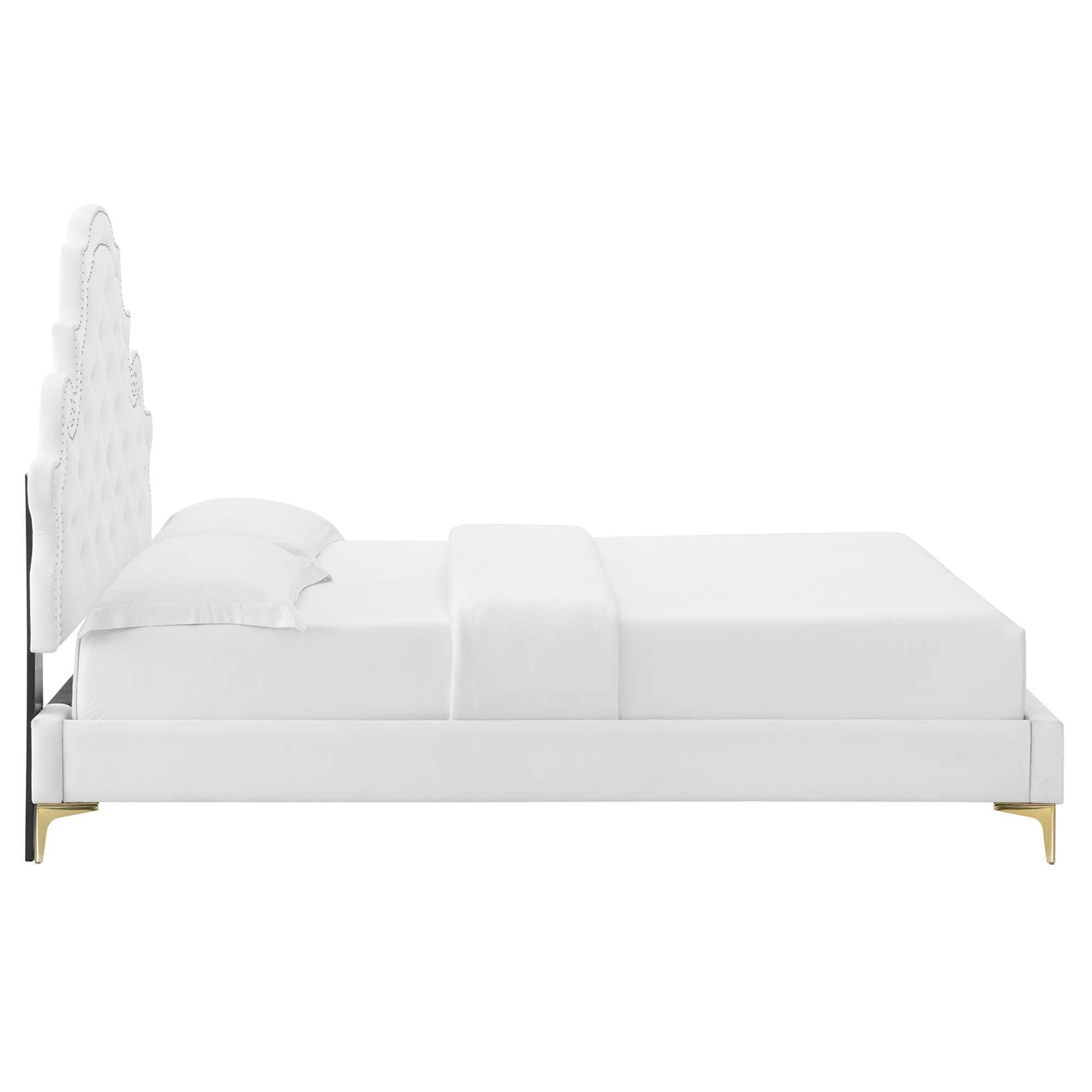Modway Gwyneth Tufted Twin Platform Bed, , large