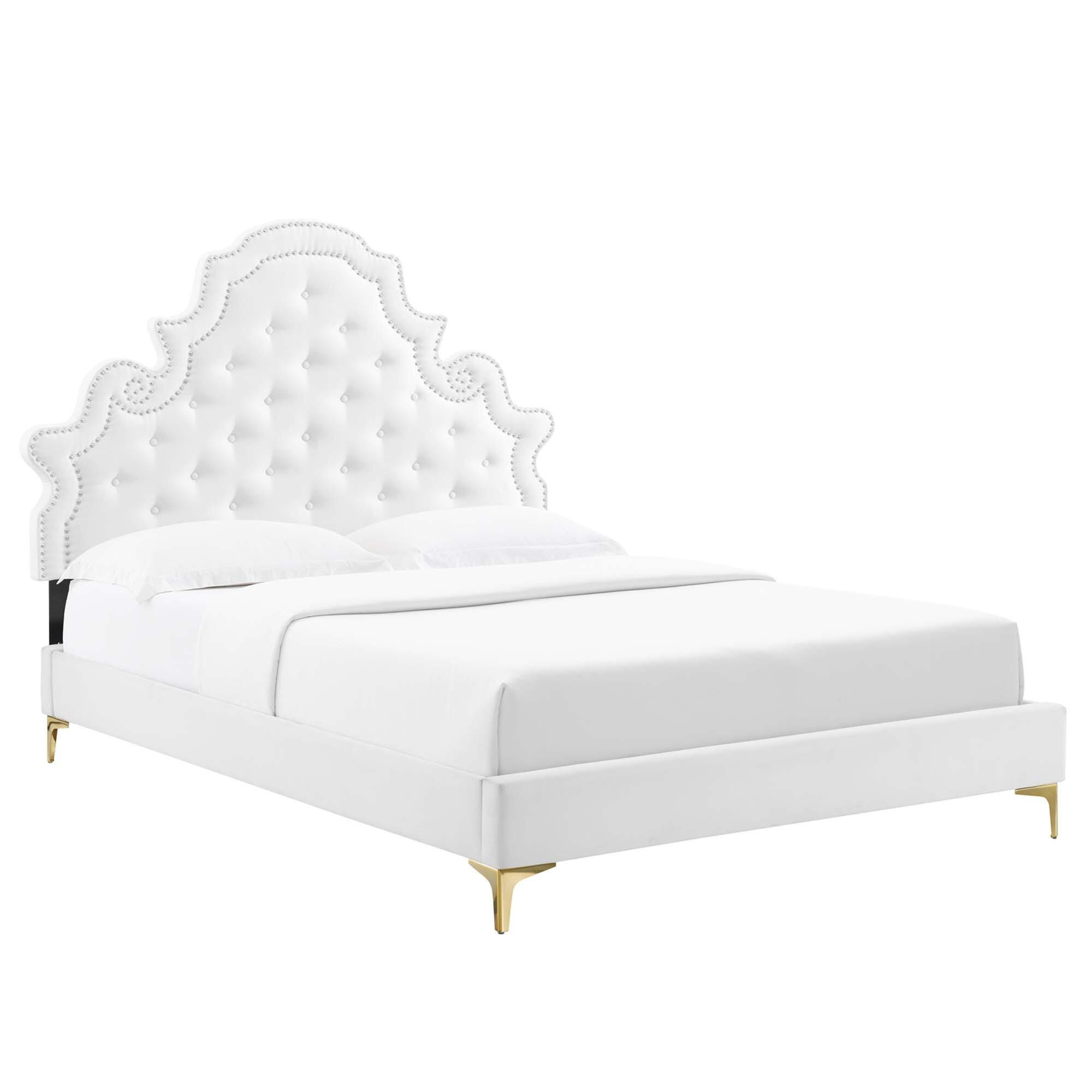 Modway Gwyneth Tufted Twin Platform Bed, , large