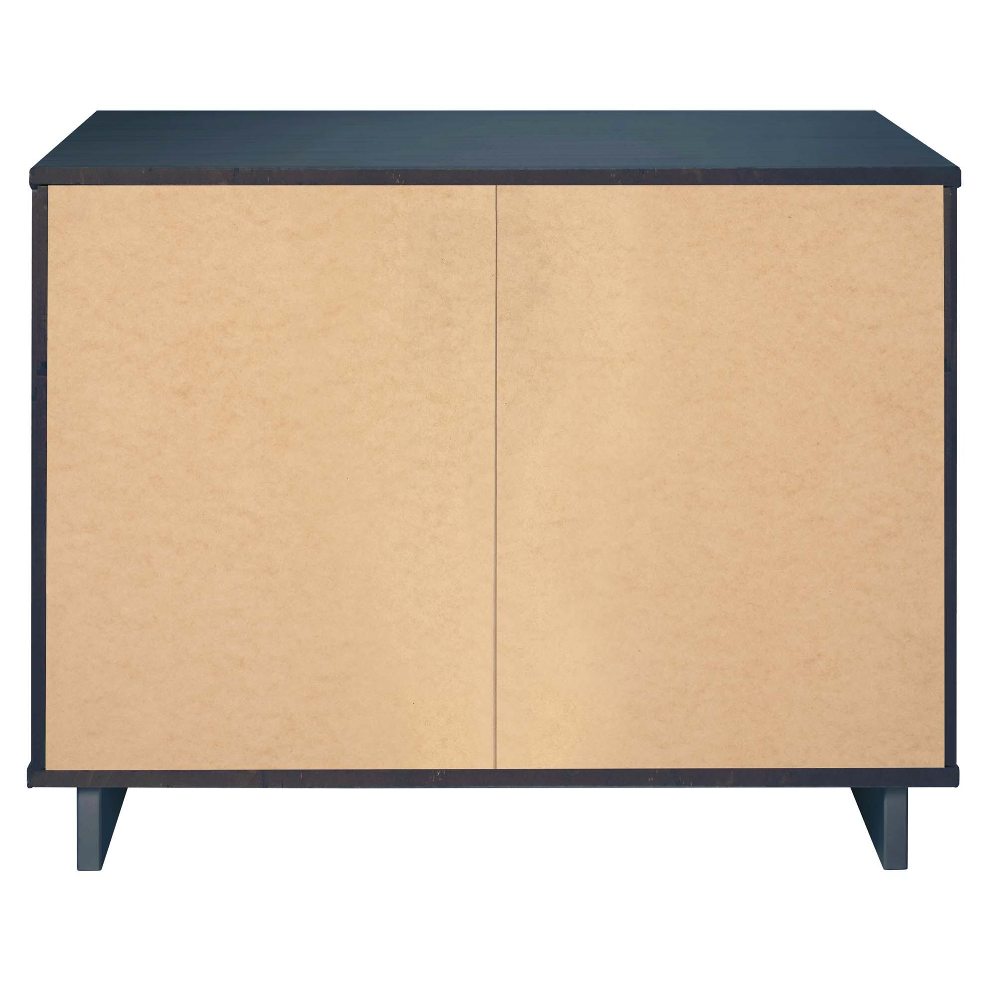 Manhattan Comfort Standard 38" 3 Drawer Dresser, Midnight Blue, large