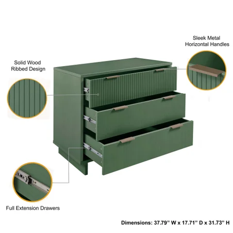 Manhattan Comfort Standard 38" 3 Drawer Dresser | Ashley Manhattan Comfort Standard 38" 3 Drawer Dresser | Ashley