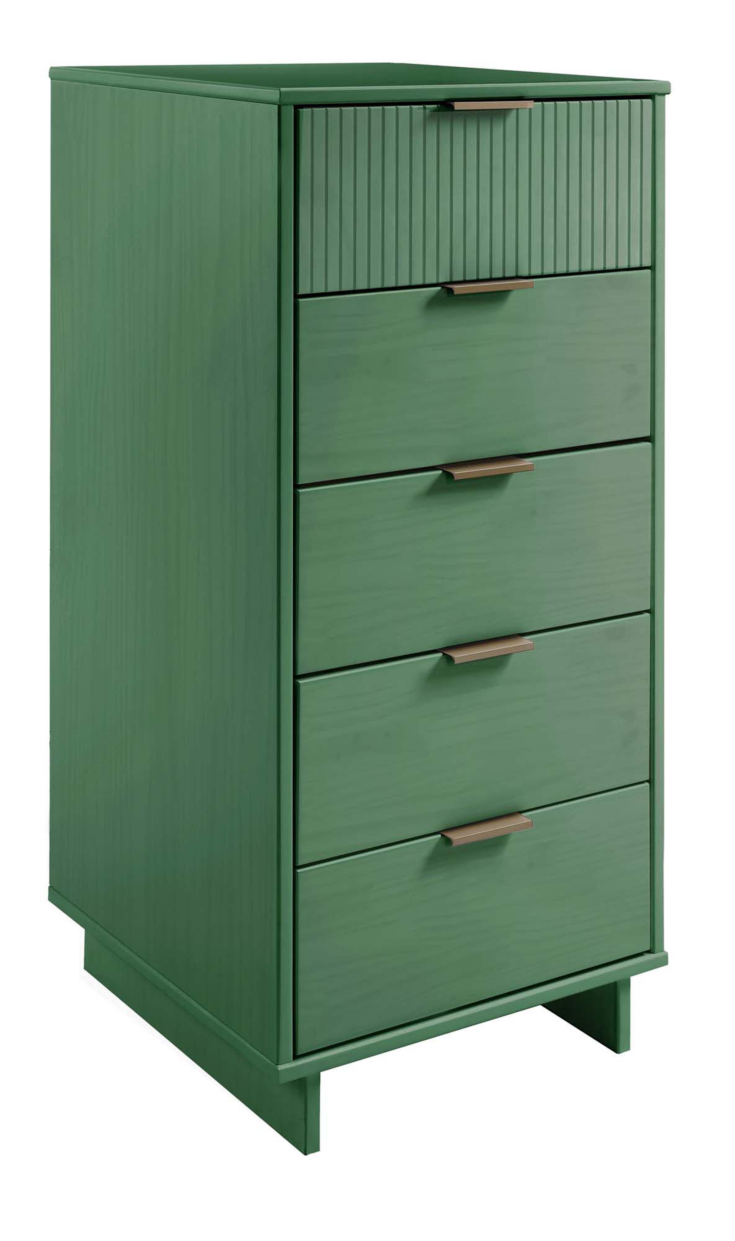 Manhattan Comfort 23" 5 Drawer Dresser, Sage Green, large