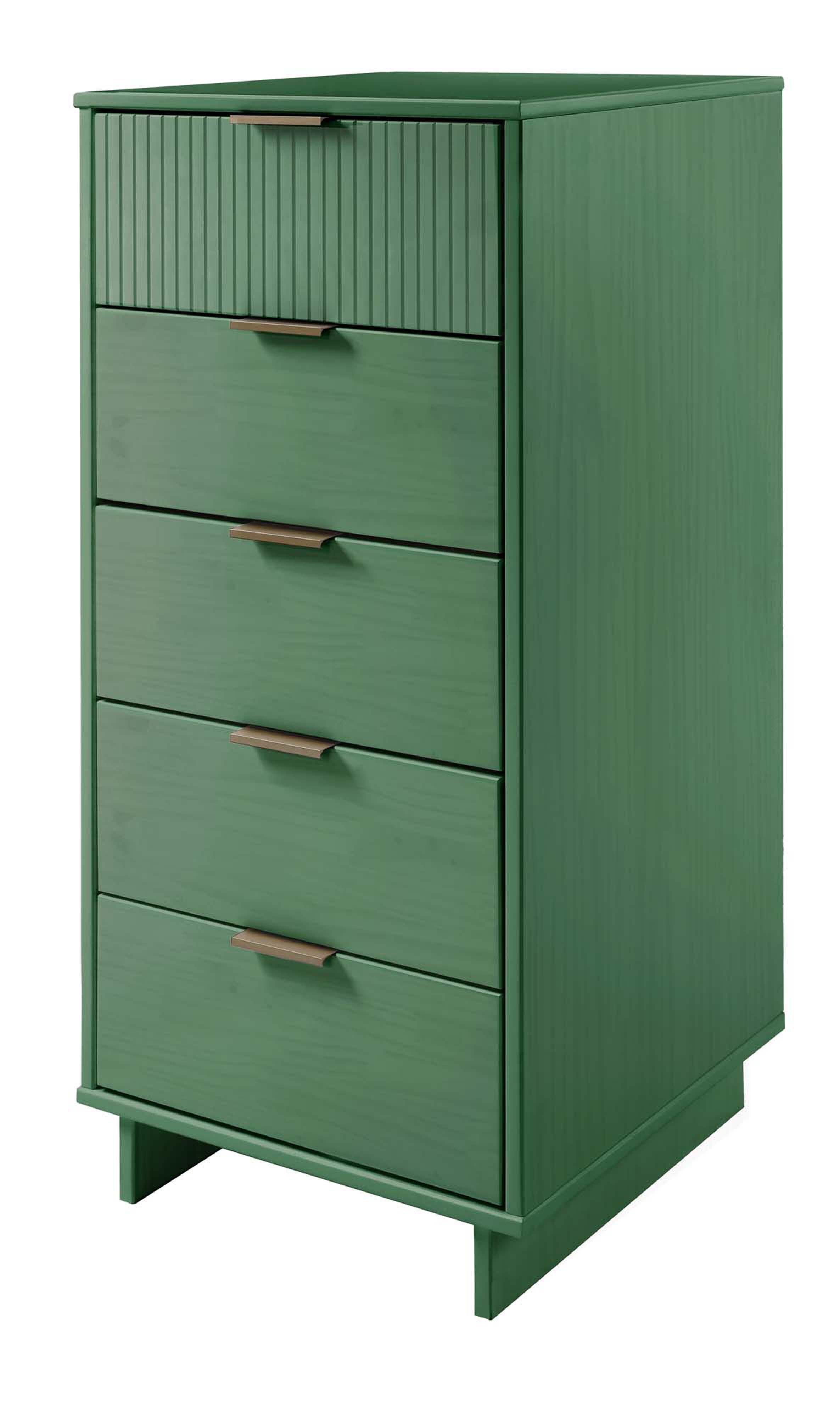Manhattan Comfort 23" 5 Drawer Dresser, Sage Green, large