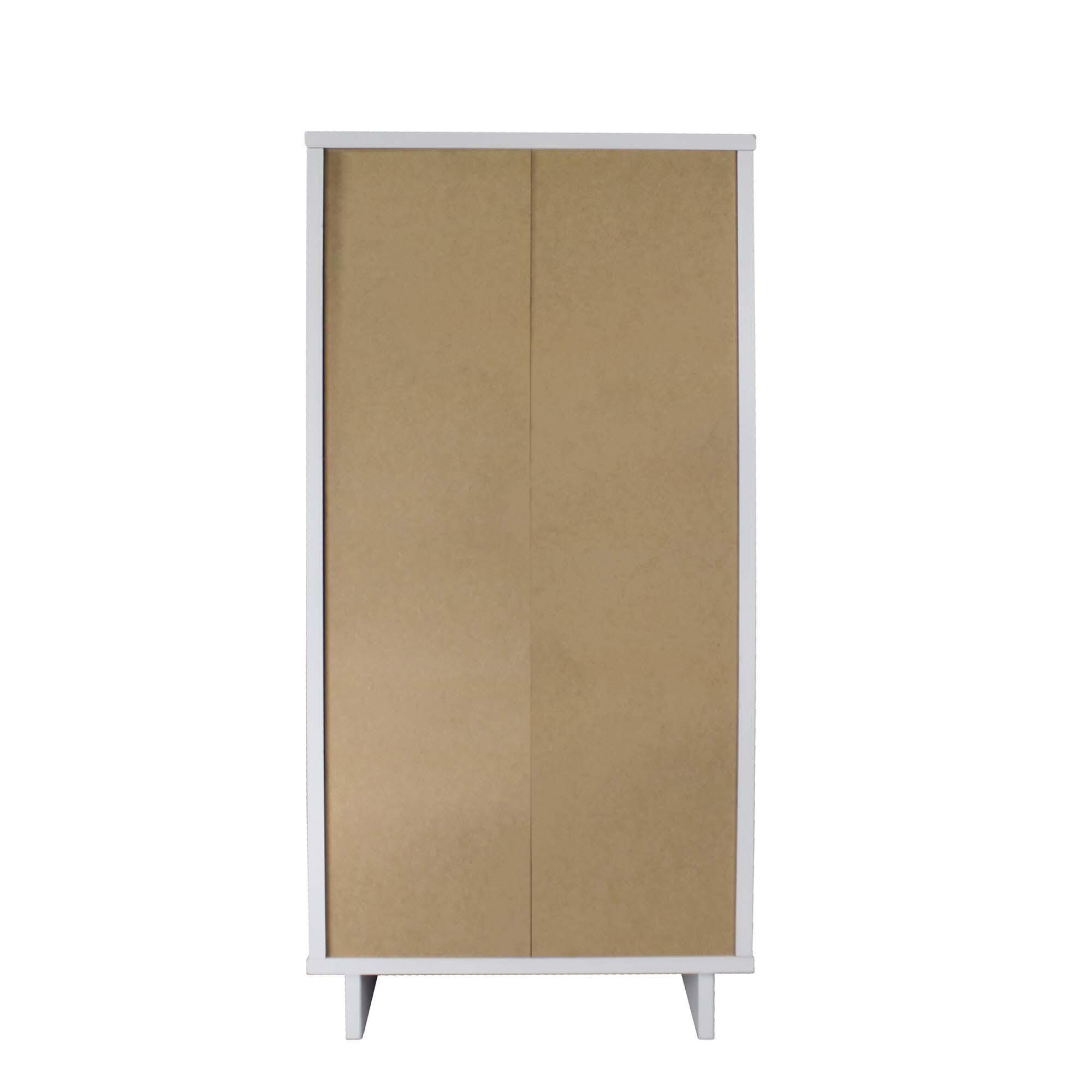 Manhattan Comfort 23" 5 Drawer Dresser, White, large