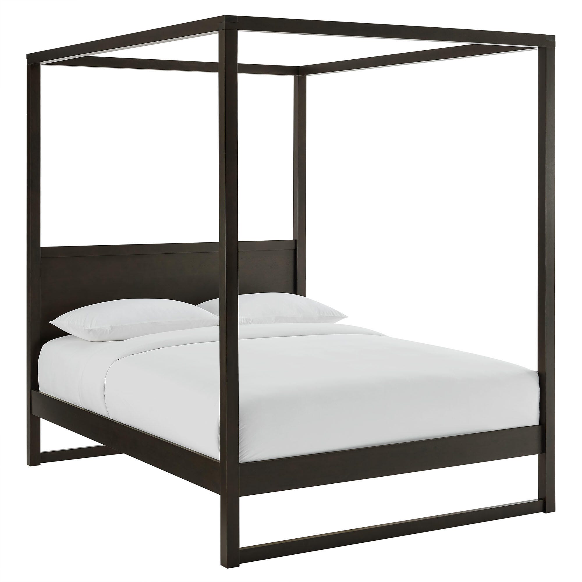 Modway Alva Queen Platform Bed, Smoked Oak, large