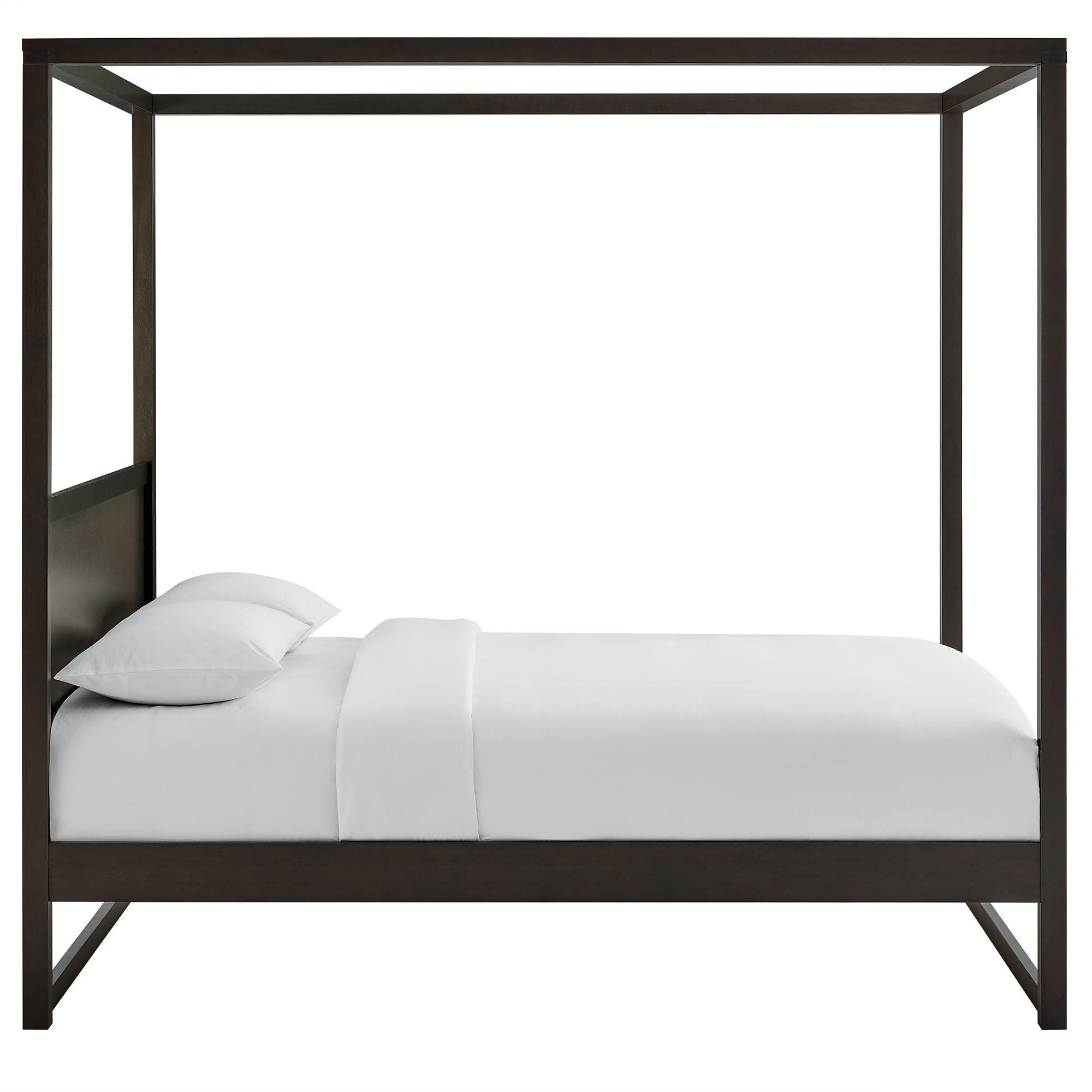 Modway Alva Queen Platform Bed, Smoked Oak, large