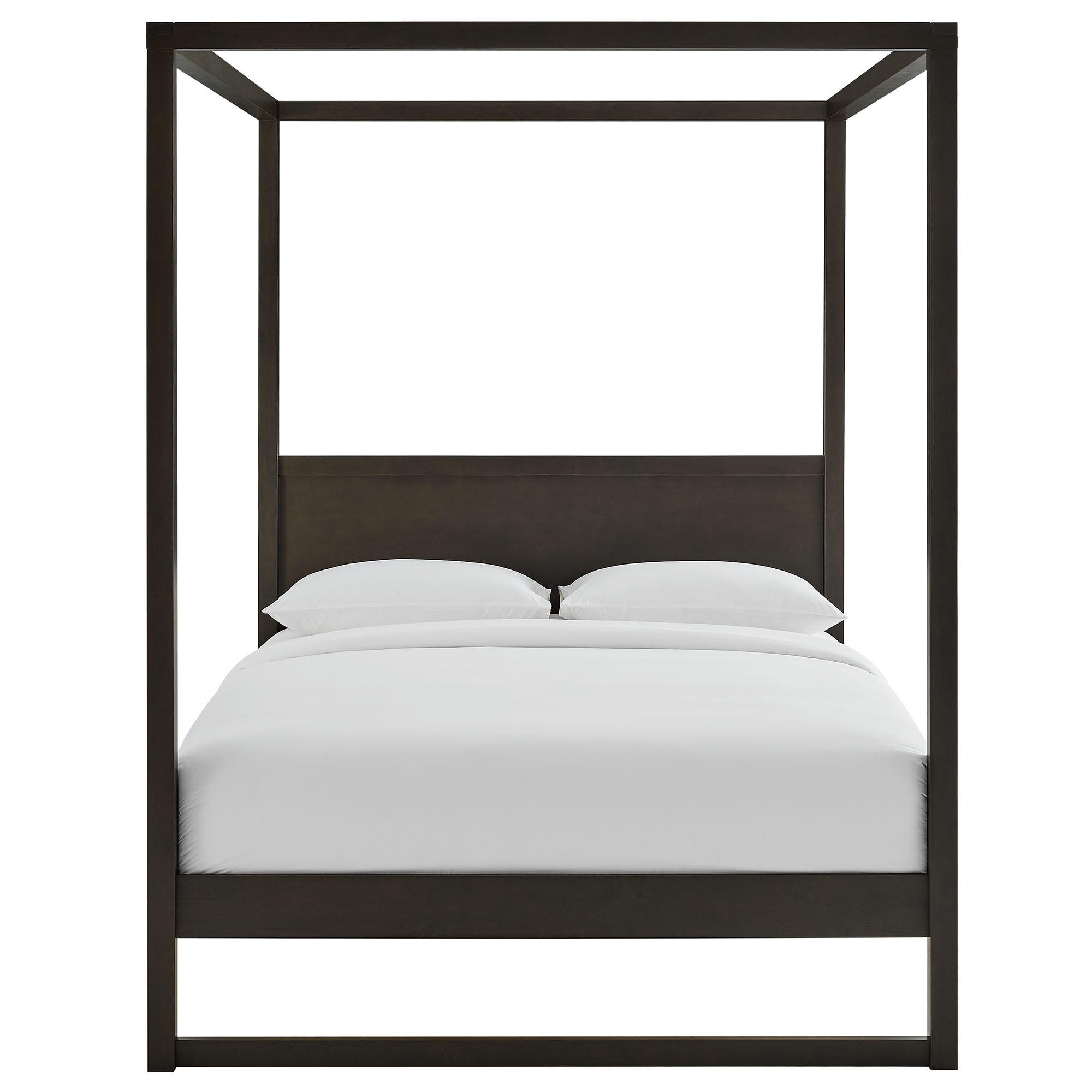 Modway Alva Queen Platform Bed, Smoked Oak, large