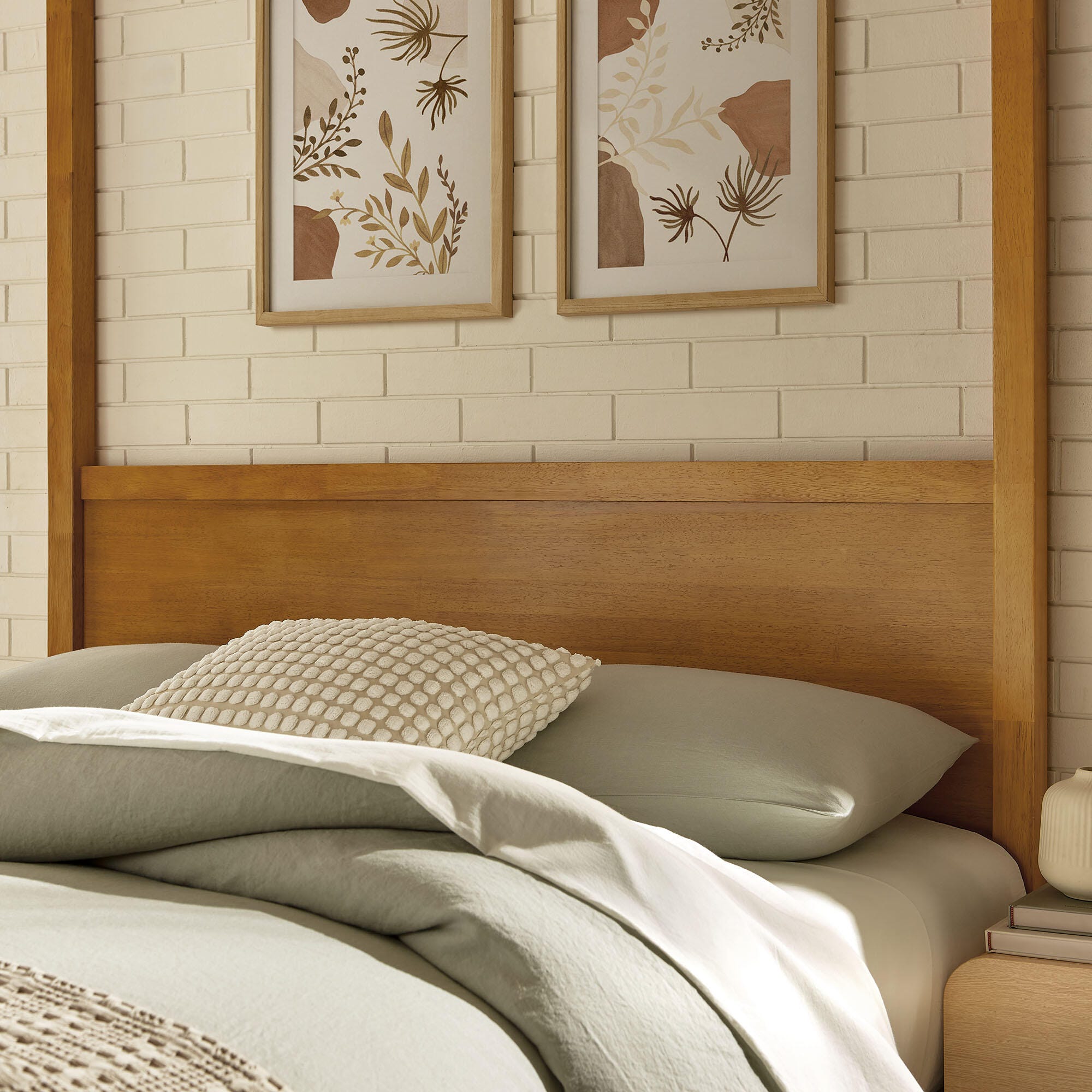 Modway Alva Queen Platform Bed, Oak, large