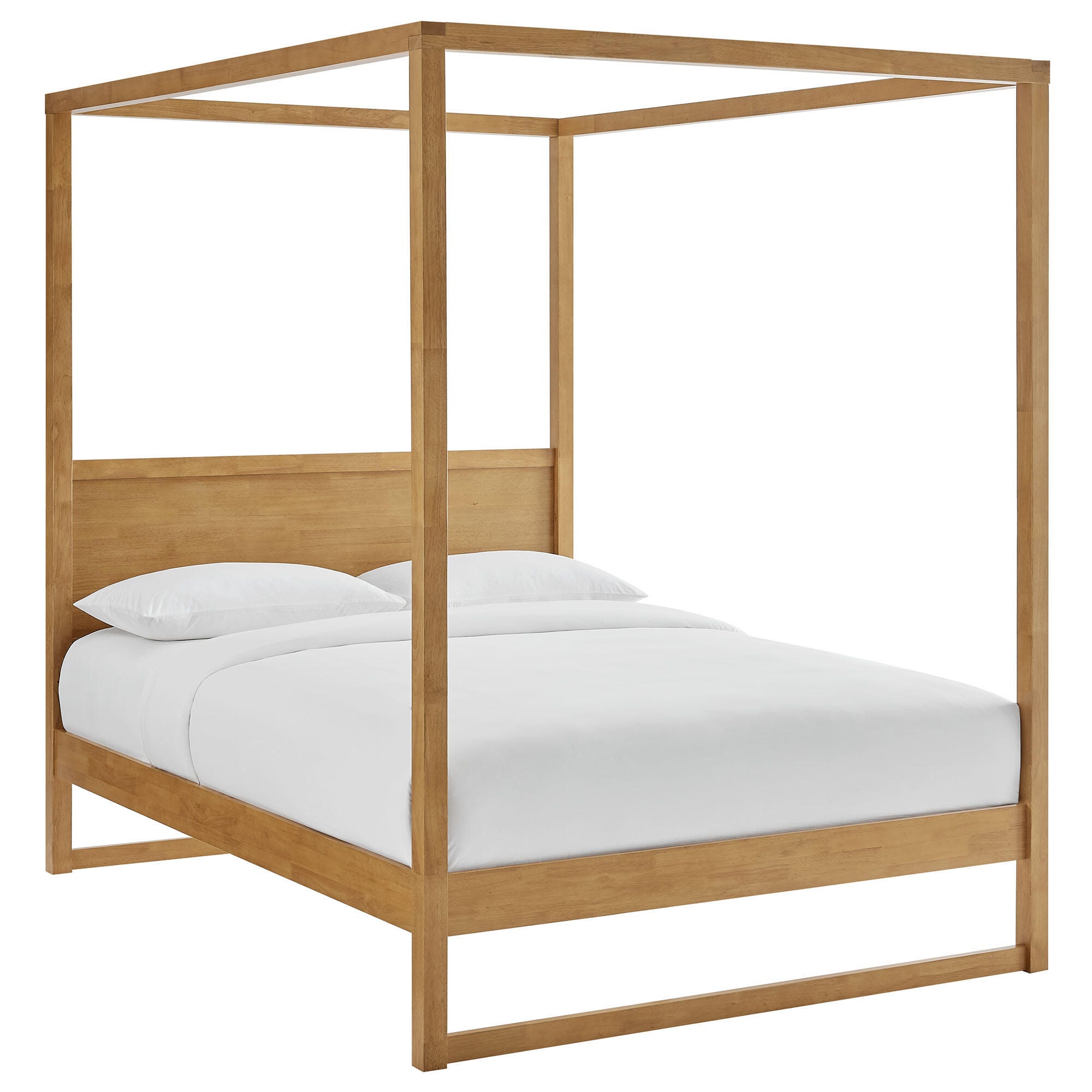 Modway Alva Queen Platform Bed, Oak, large