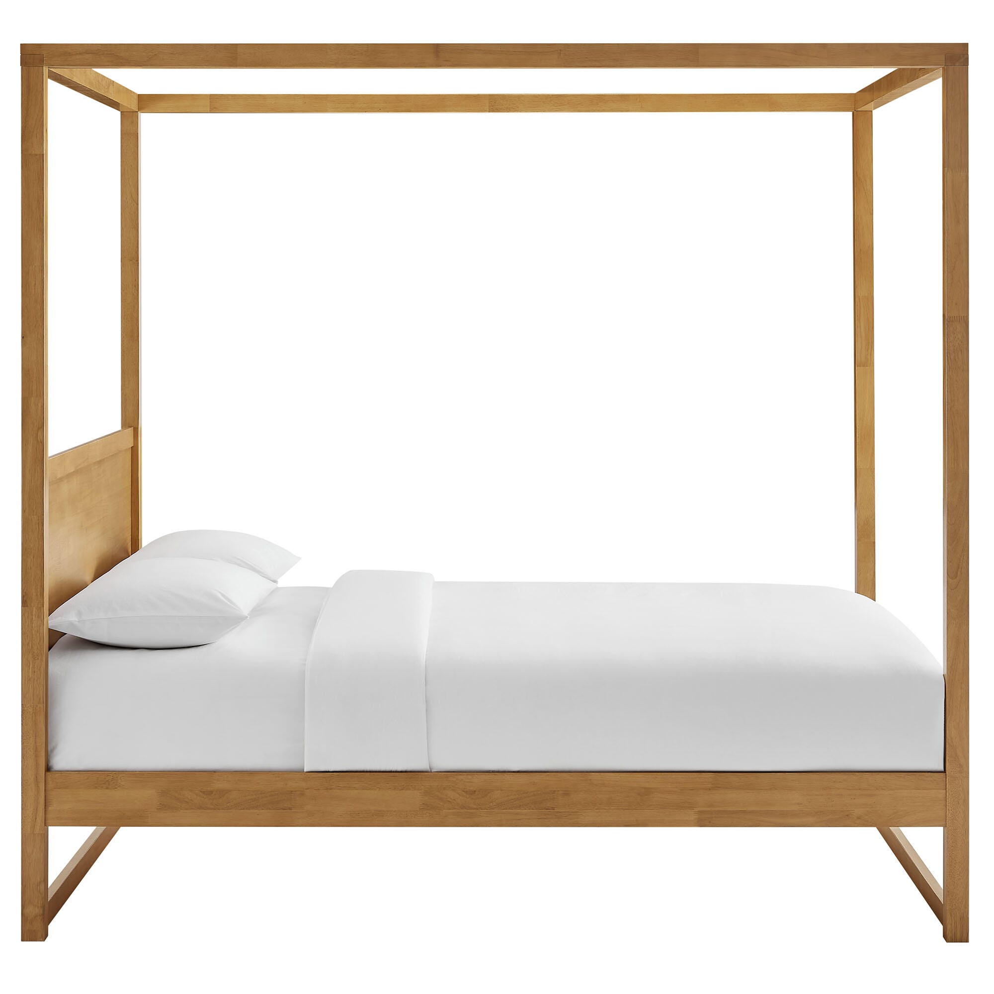 Modway Alva Queen Platform Bed, Oak, large