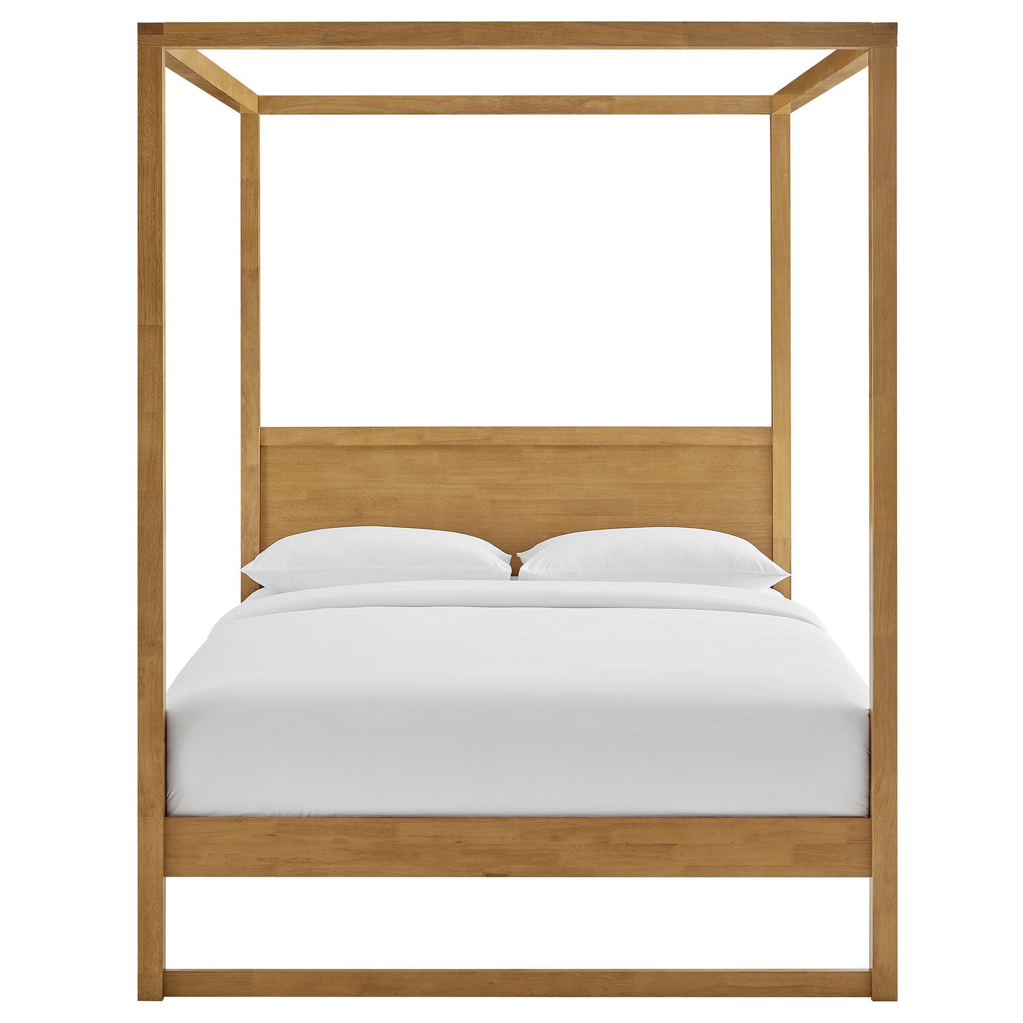 Modway Alva Queen Platform Bed, Oak, large